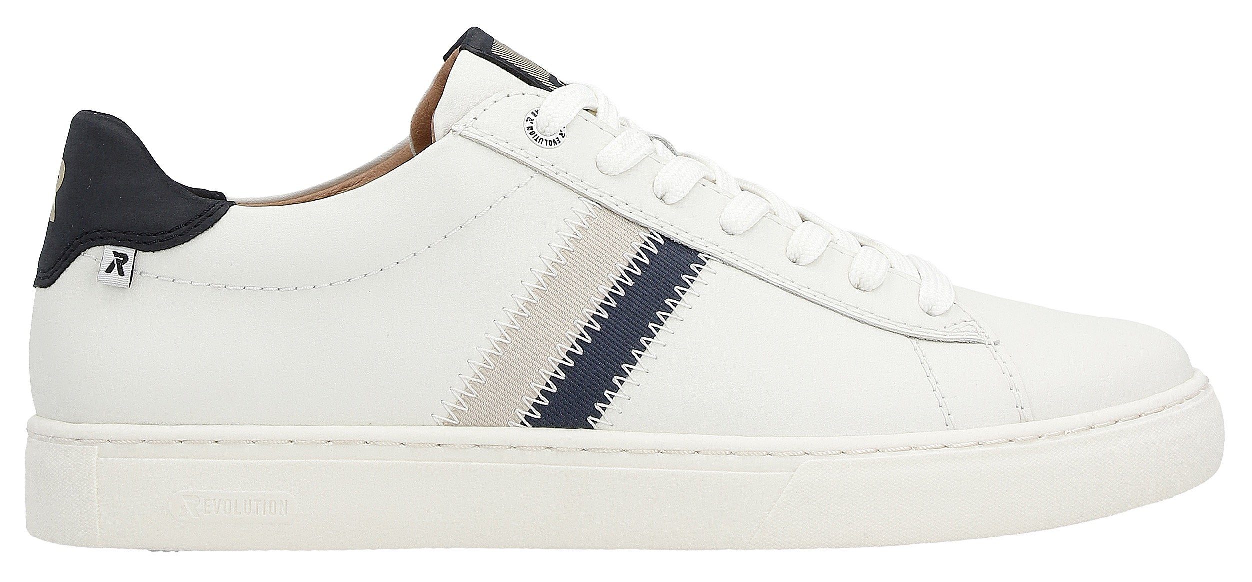 RIEKER Sport Sneakers met leren binnenvoering, vrijetijdsschoen, lage schoen, veterschoen