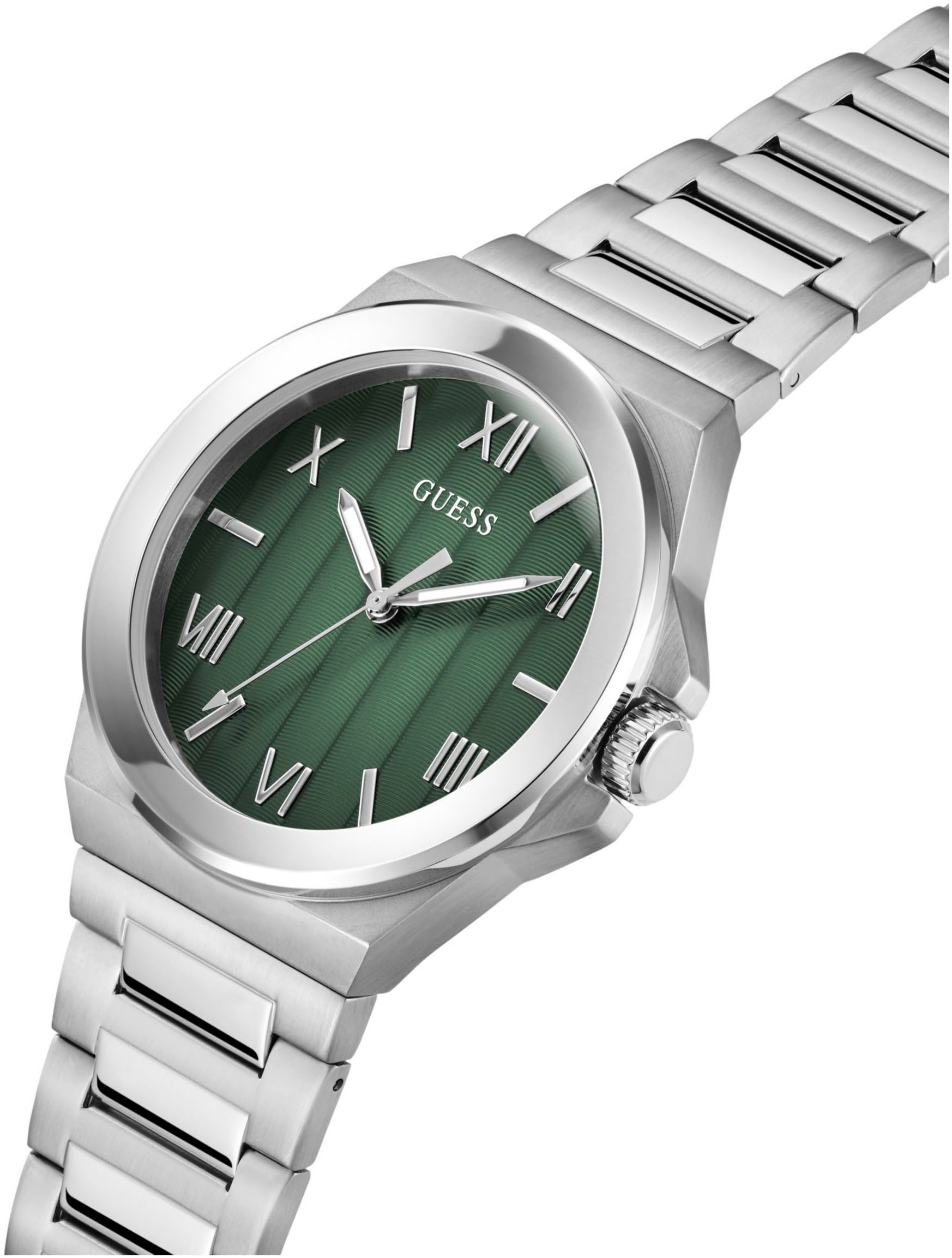 Guess Kwartshorloge Vinyl Horloge, herenhorloge, stalen band, mineraalglas, analoog