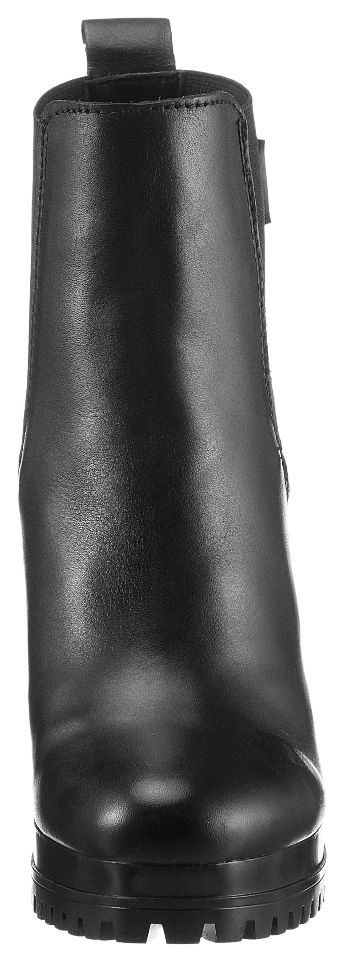 TOMMY JEANS Highheel-laarsjes TJW NEW ESS HIGH HEEL BOOT blokhak, partymode, enkellaarzen in smalle vorm