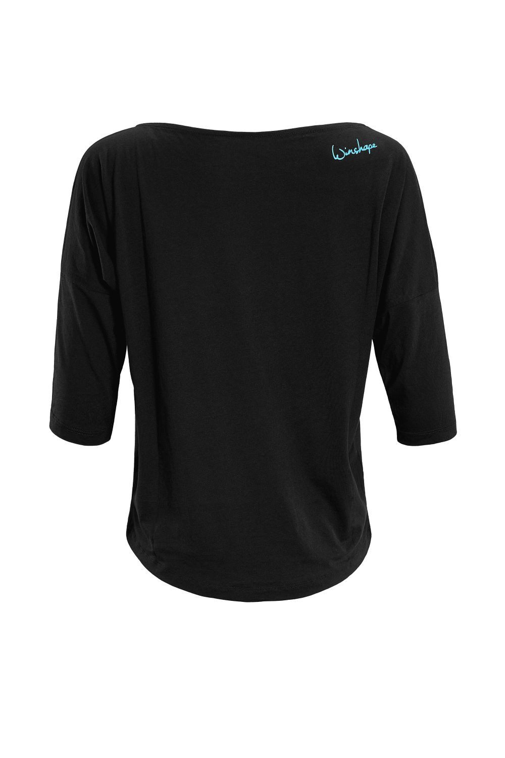Winshape Shirt met 3/4-mouwen MCS001 ultralicht met neonblauwe glitter-print