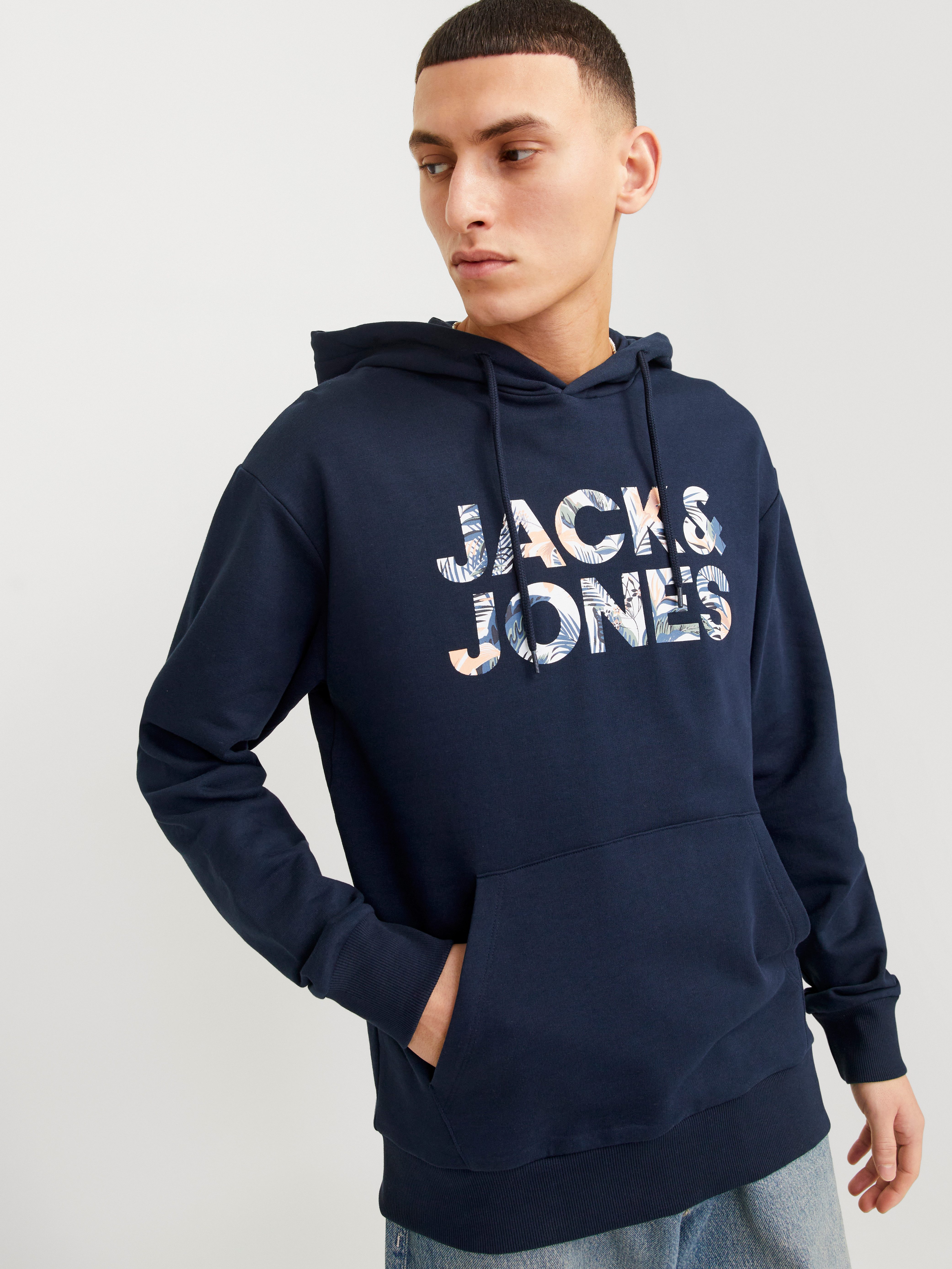 Jack & Jones Hoodie JJEBRYAN CORP LOGO SWEAT HOOD NOOS