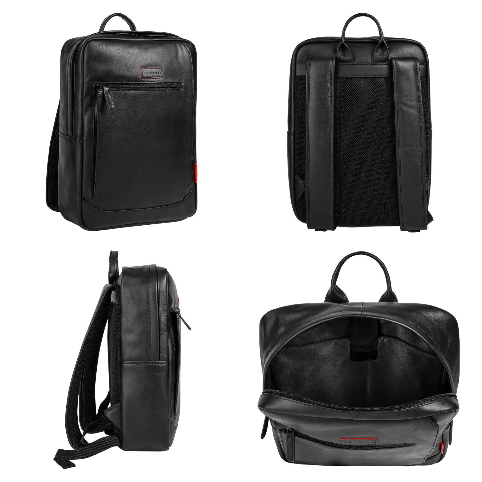 Bugatti Laptoprugzak Clark echt leder