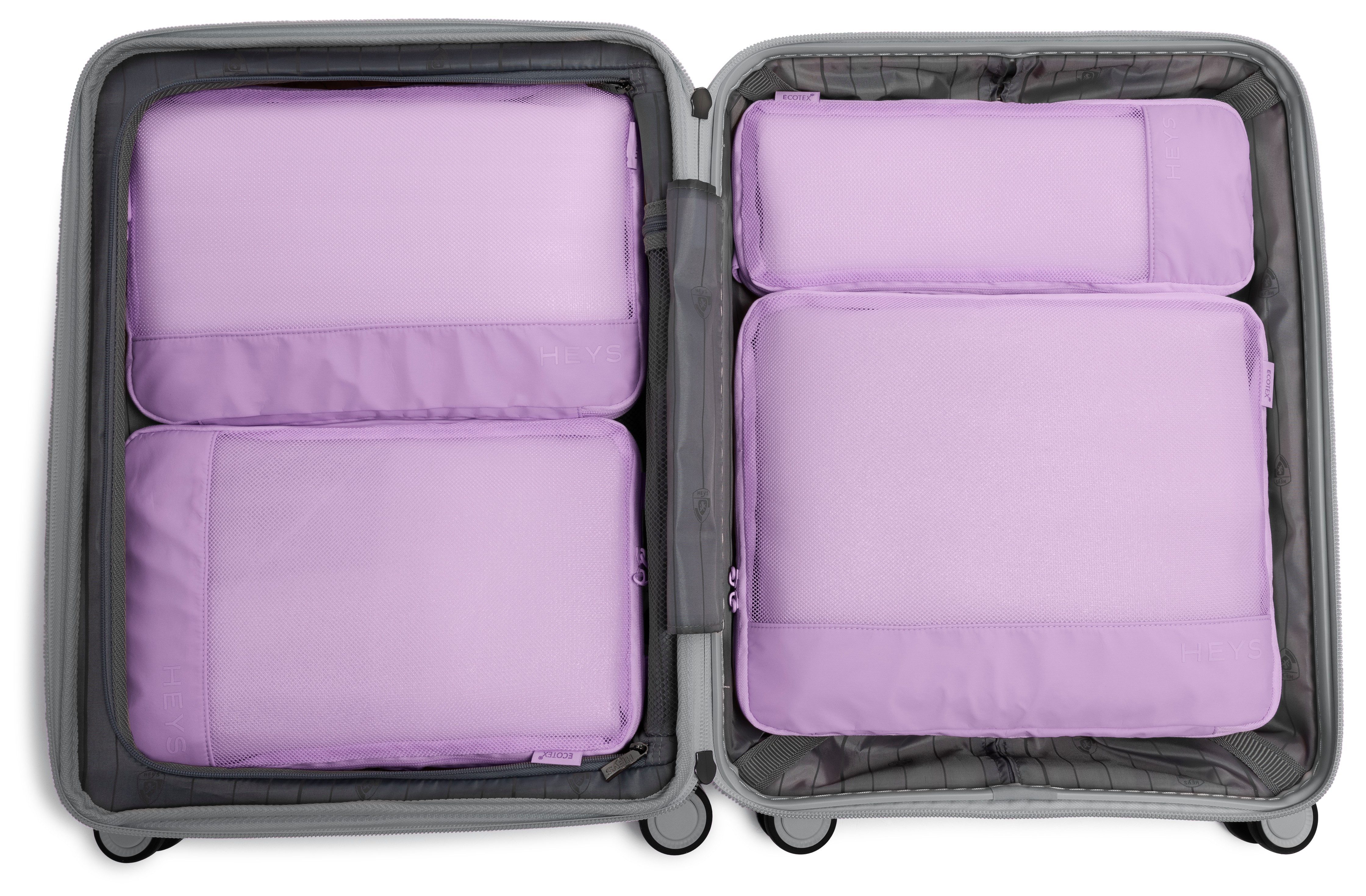 Heys Kofferorganizer Ecotex Compression Packing Cube incompressible packing cubes, packing bags, organizer for suitcase (set, 4-delig)