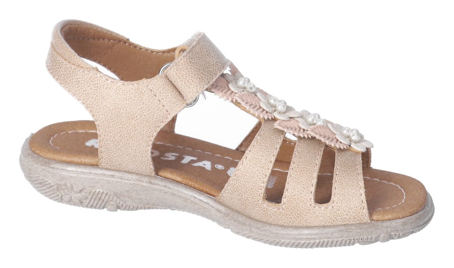 Ricosta Sandaaltjes , sandaal met klittenband, wms-systeem, leer, maat sjabloon te downloaden