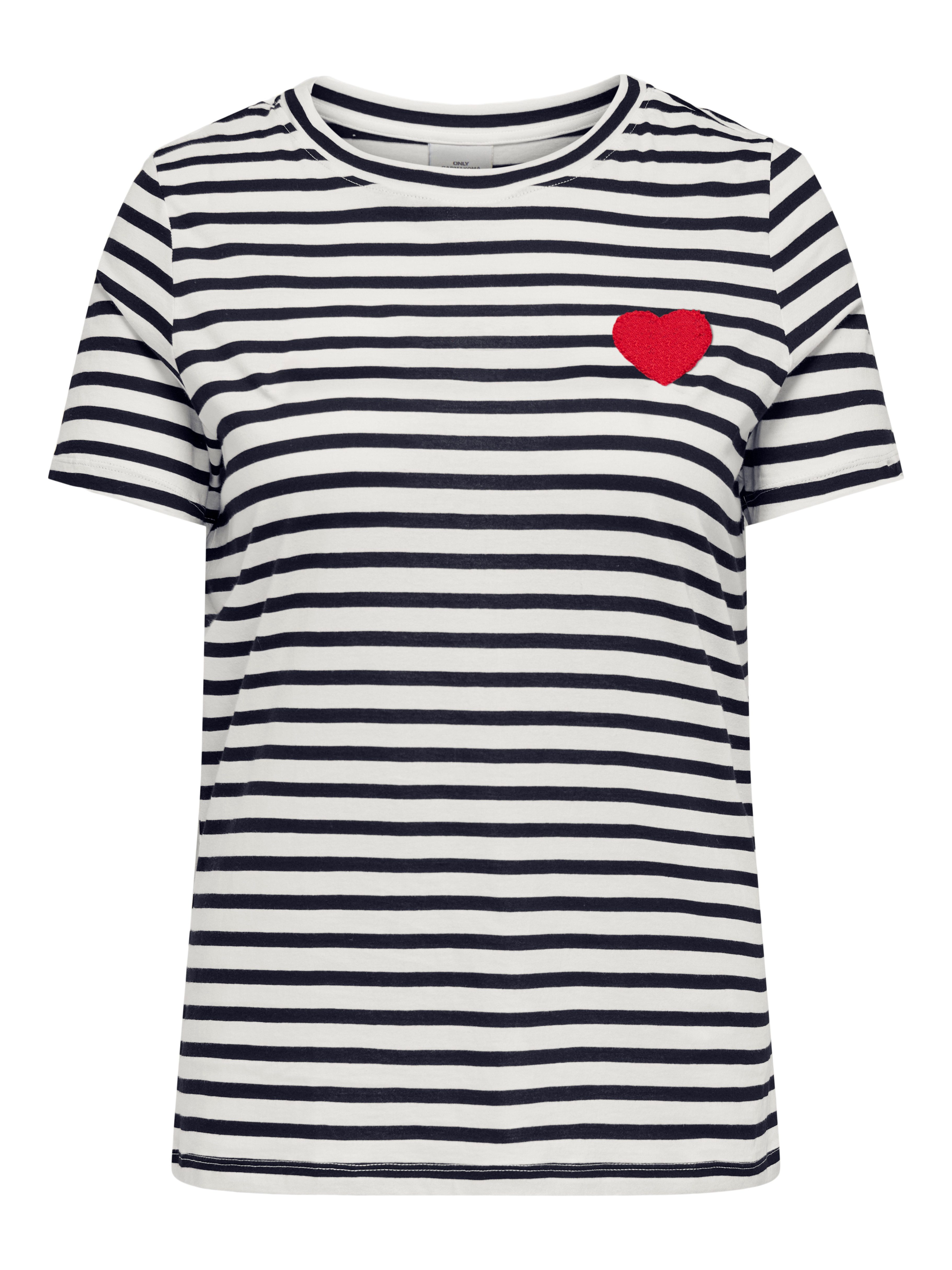 ONLY CARMAKOMA T-shirt CARKIKO LIFE S/S O-NECK TERRY TOP JRS