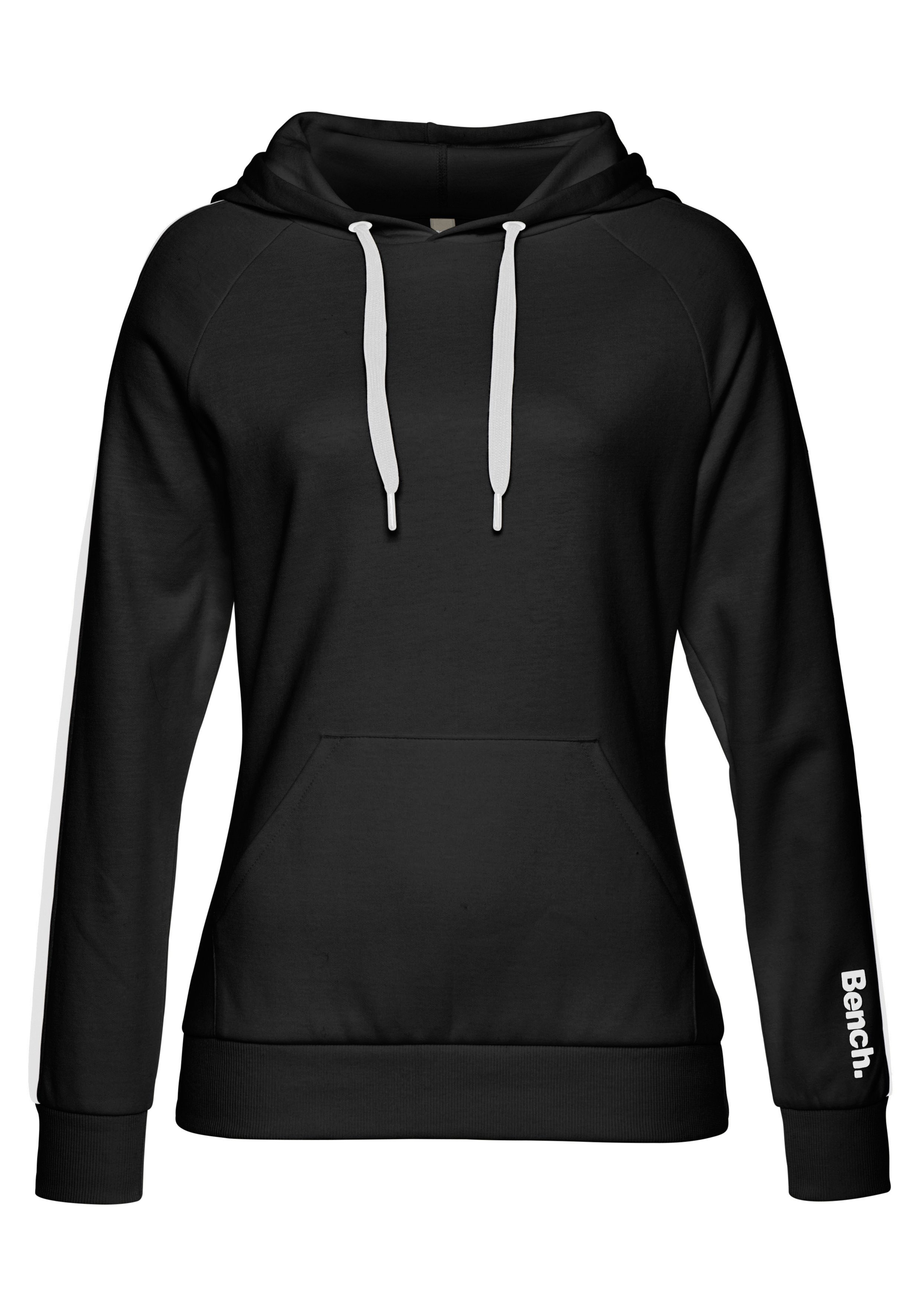 Bench. Loungewear Hoodie met zijstrepen en kangoeroe zak, loungewear