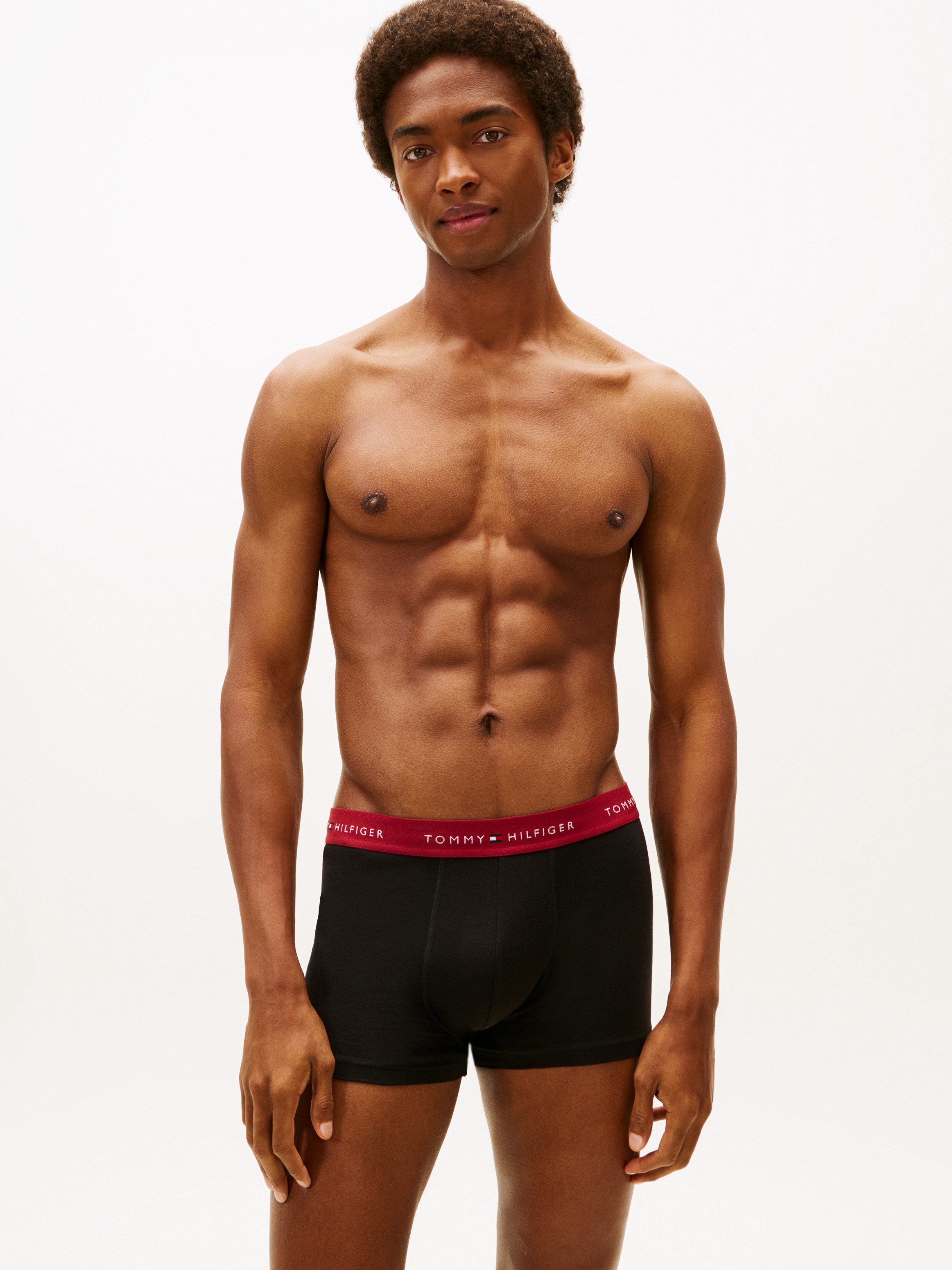 Tommy Hilfiger Underwear Trunk 5P TRUNK WB met tommy hilfiger logo-elastische tailleband, signature collectie (set, 5 stuks, 5er)