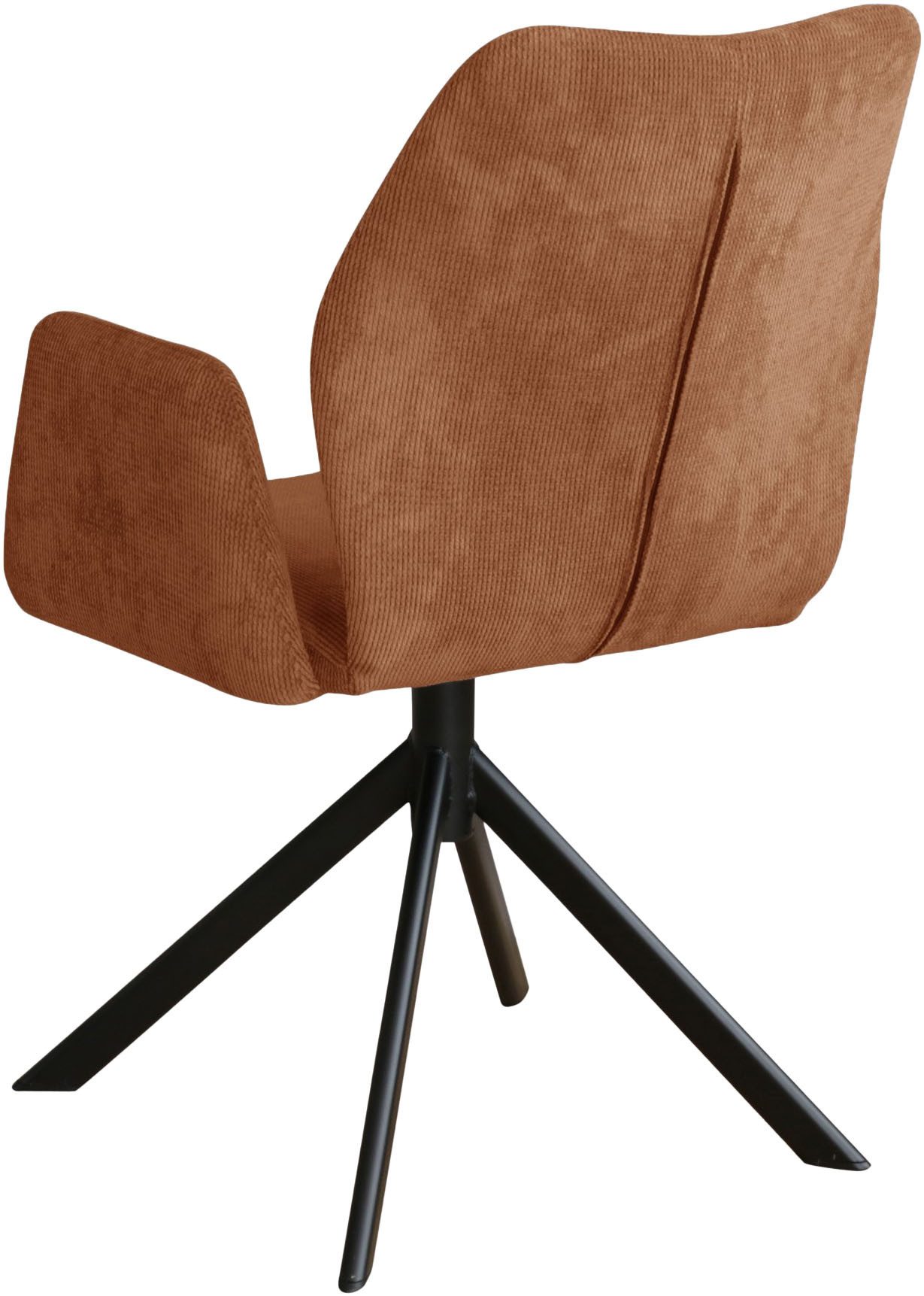 Home affaire Stoel met armleuningen Hacienda moderne cordbekleding (set)