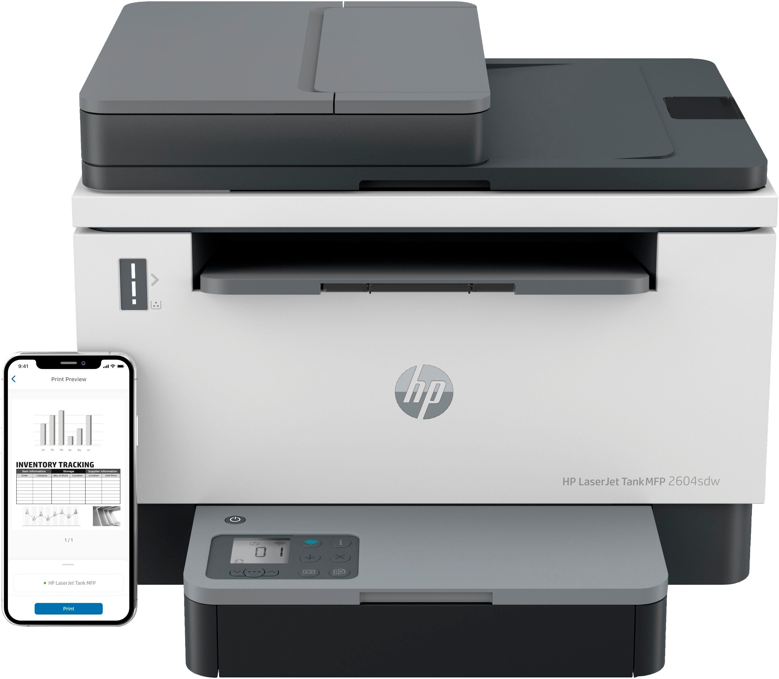 HP Laserprinter LaserJet Tank MFP 2604SDW Printer
