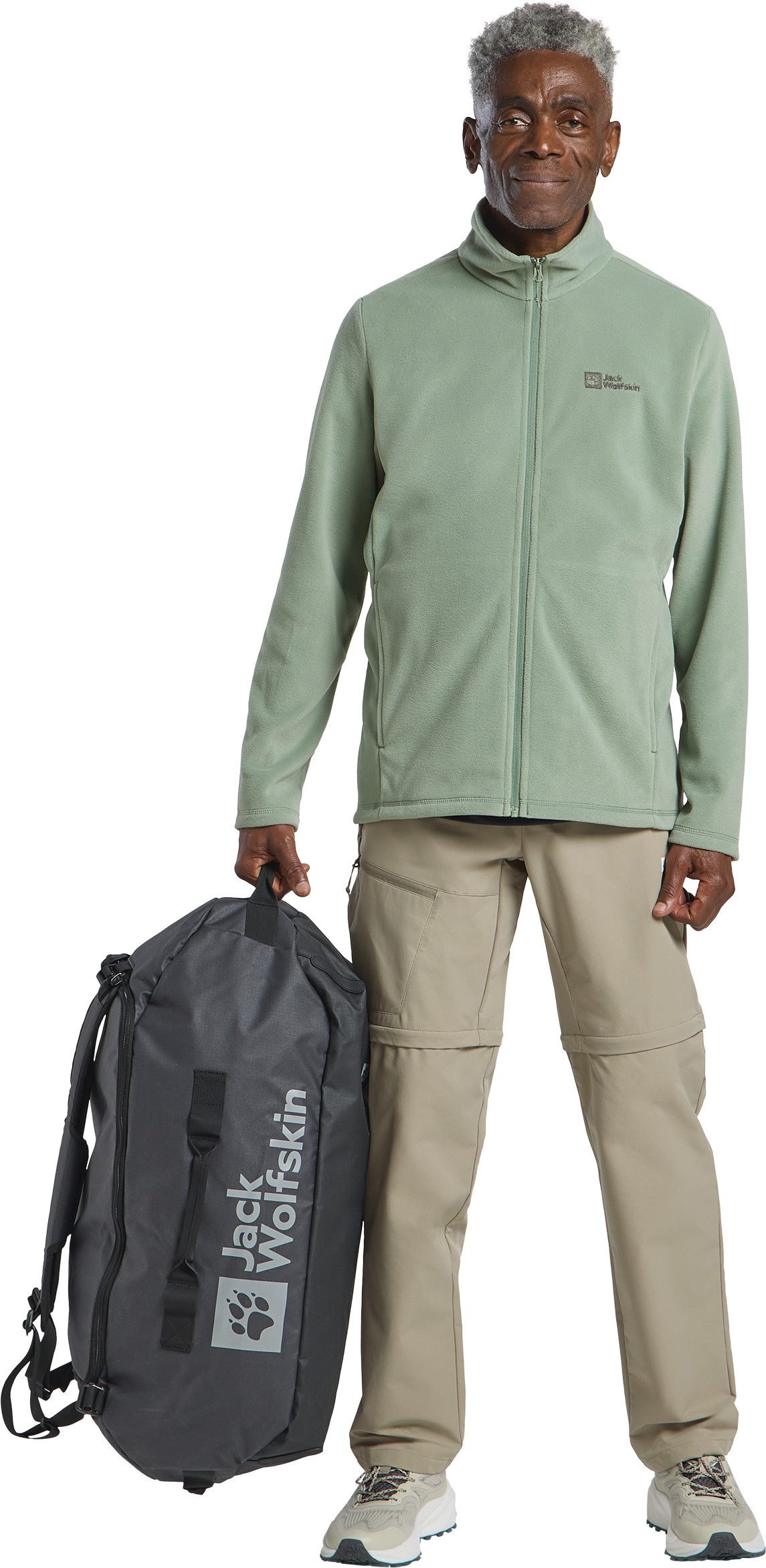 Jack Wolfskin Fleecejack TAUNUS FZ M lichte, rekbare, ademende midlayer
