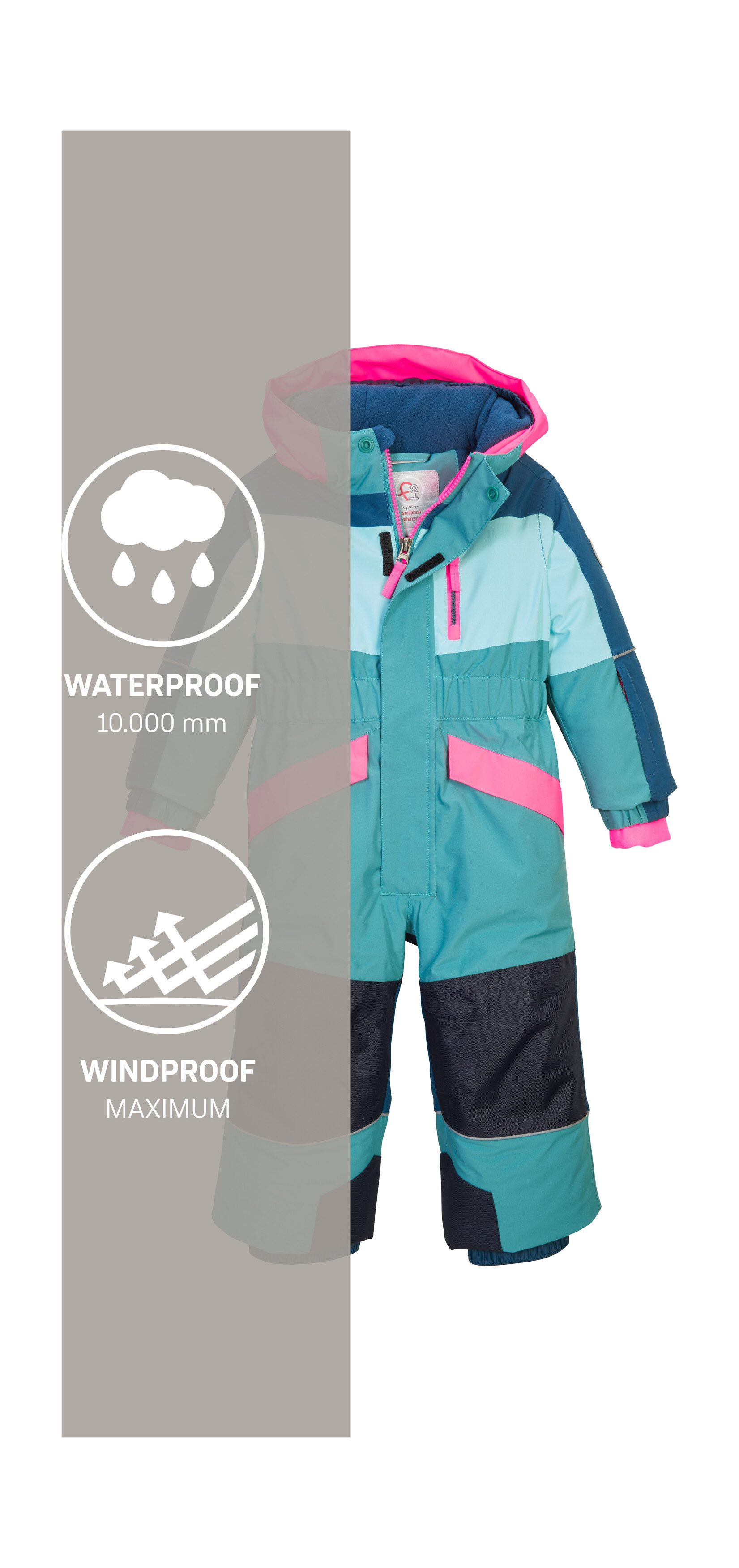 first instinct by killtec Jumpsuit FISW 47 MNS ONPC Warm gevoerde, wind- u. waterdichte sneeuwoverall, Grow-Up-functie
