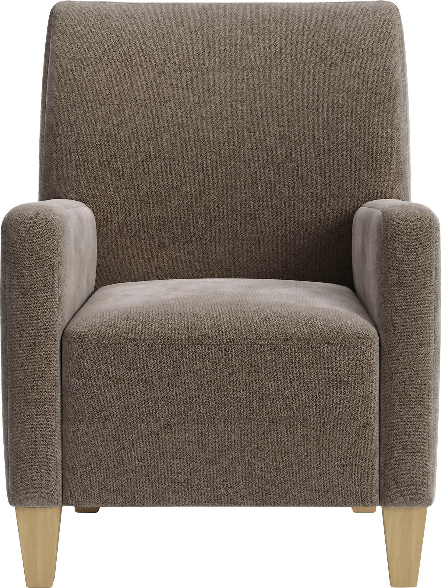 Home affaire Fauteuil Viva met binnenvering, met beukenhouten poten