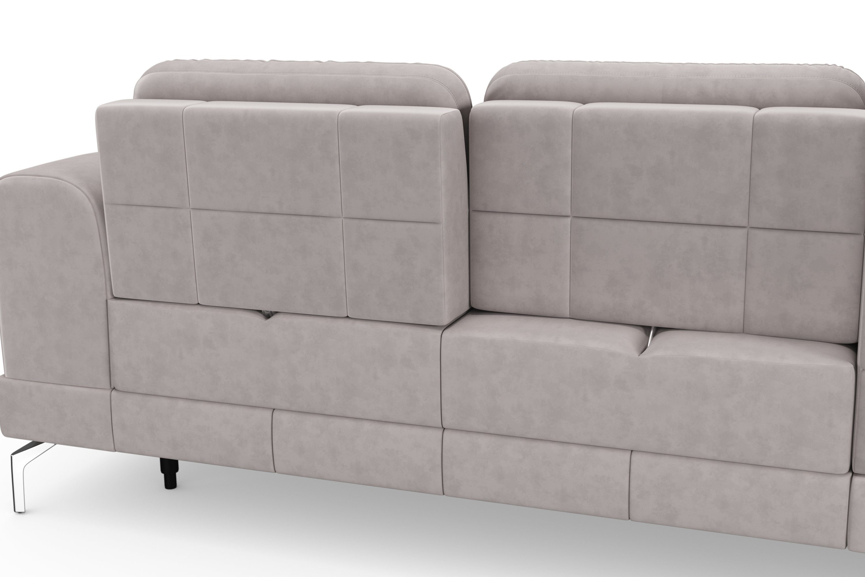 sit&more Hoekbank Bendigo L-vorm inclusief zitdiepteverstelling, bodemvrijheid 15 cm, 2 pootkleuren