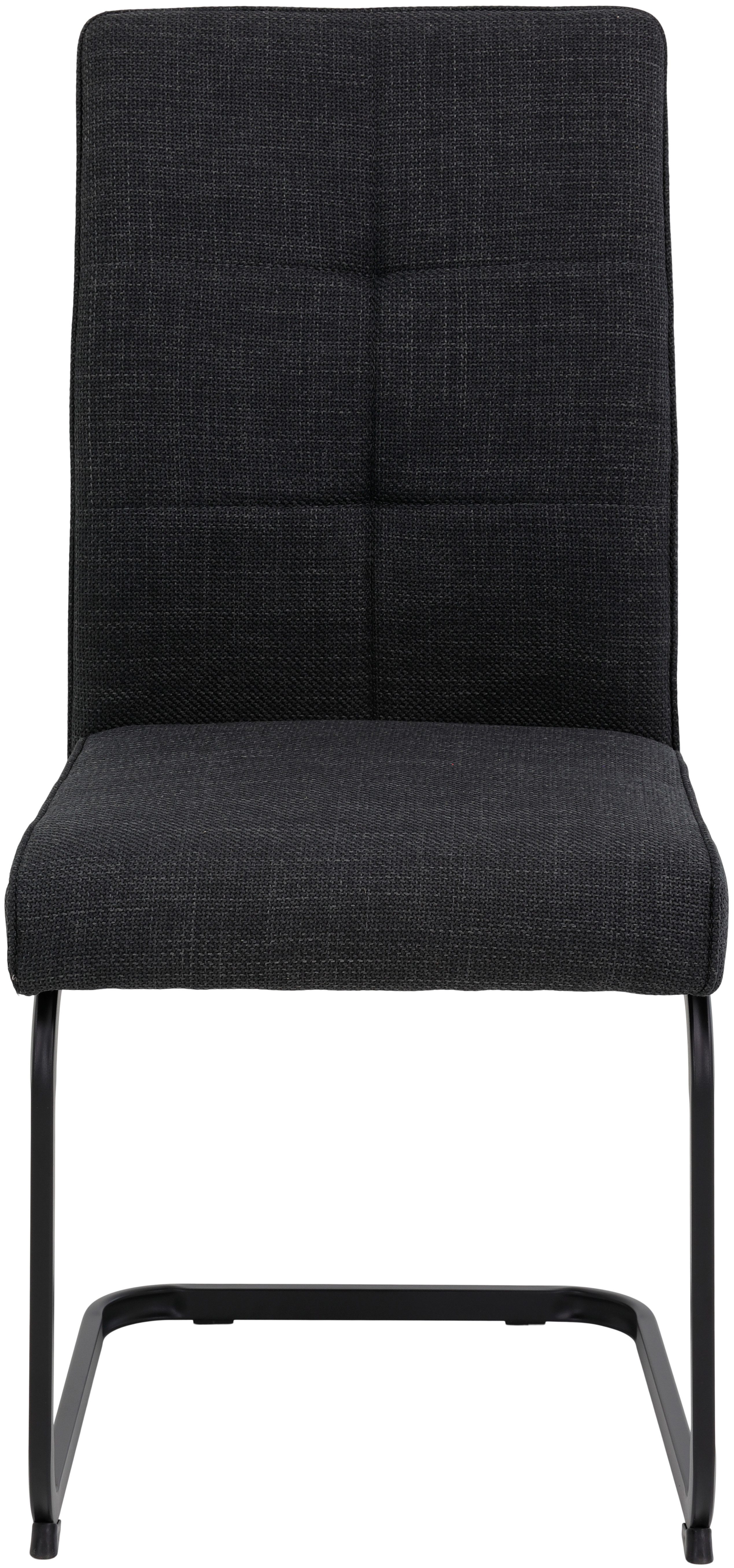 HELA Vrijdragende stoel Vrijhangende TOLEDO stoel met comfortzitting, gevoerd, microvezel bekleding (set)