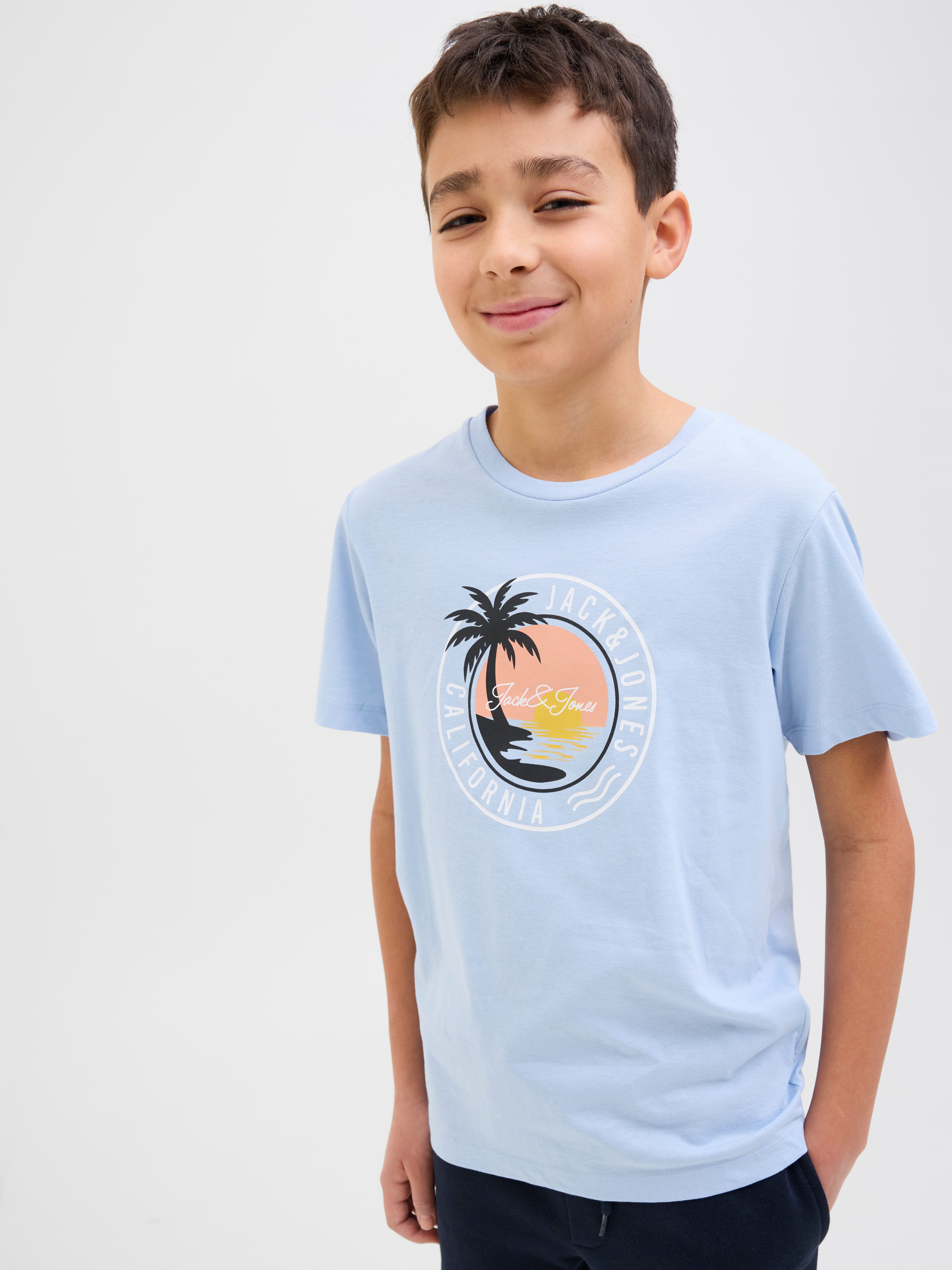 Jack & Jones Junior T-shirt JJPALM TEE SS CREW NECK JNR