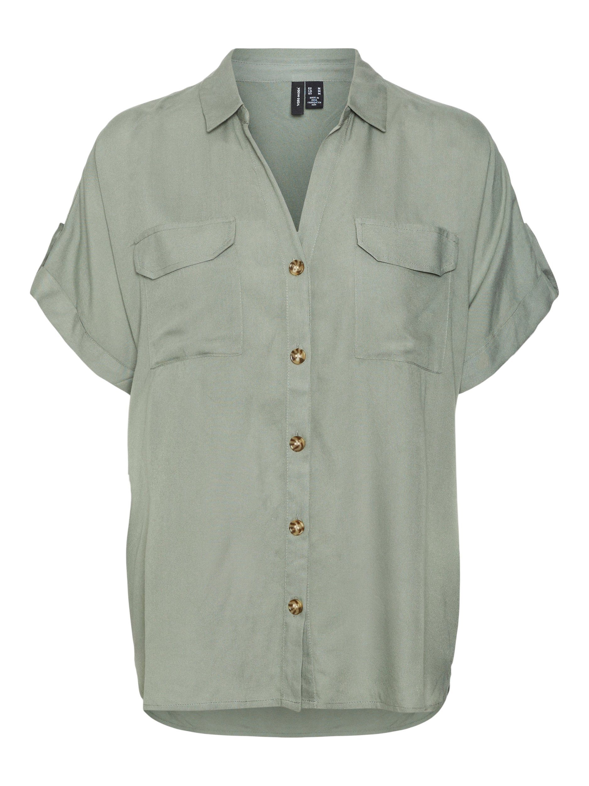 Vero Moda Overhemdblouse VMBUMPY S/S SHIRT WVN GA NOOS