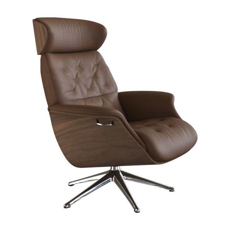 FLEXLUX Relaxfauteuil Volden, functionele stoel, gestoffeerde stoel, armleuningen, TV-fauteuil