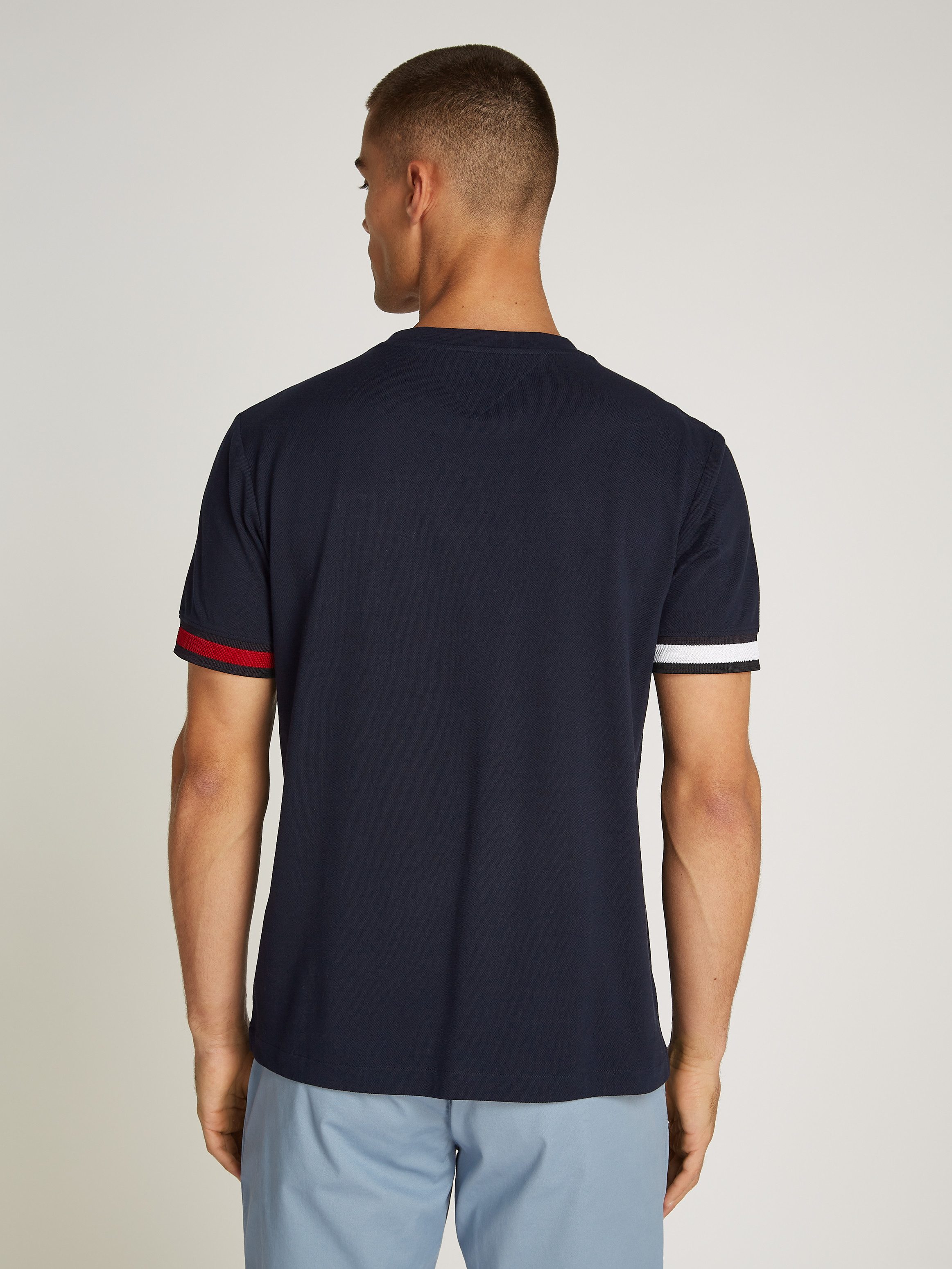 Tommy Hilfiger T-shirt GLOBAL STRIPE FLAG CUFF TEE