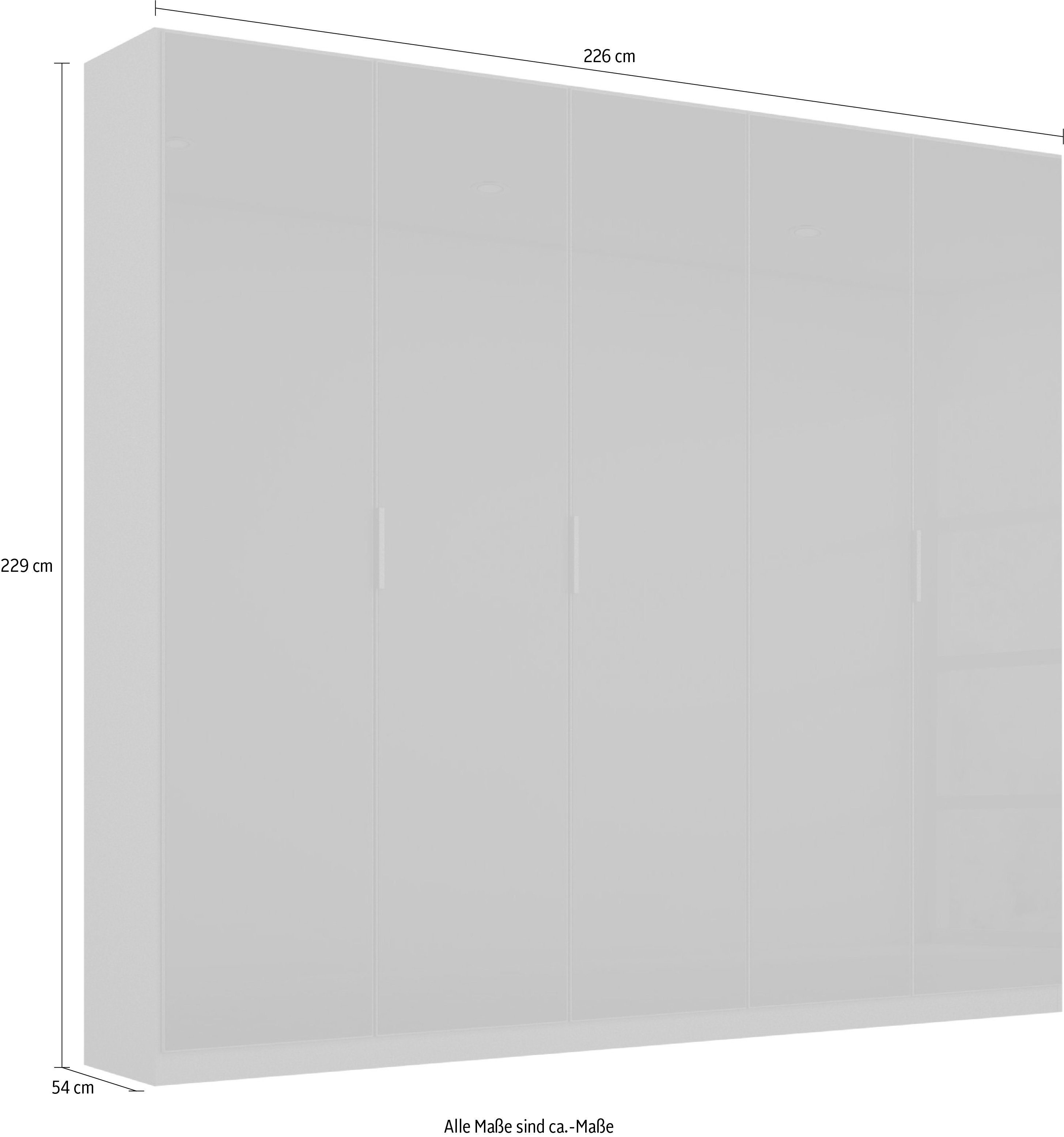 rauch Draaideurkast Kledingkast kast garderobe KOLUNA met hoogwaardige glasfront