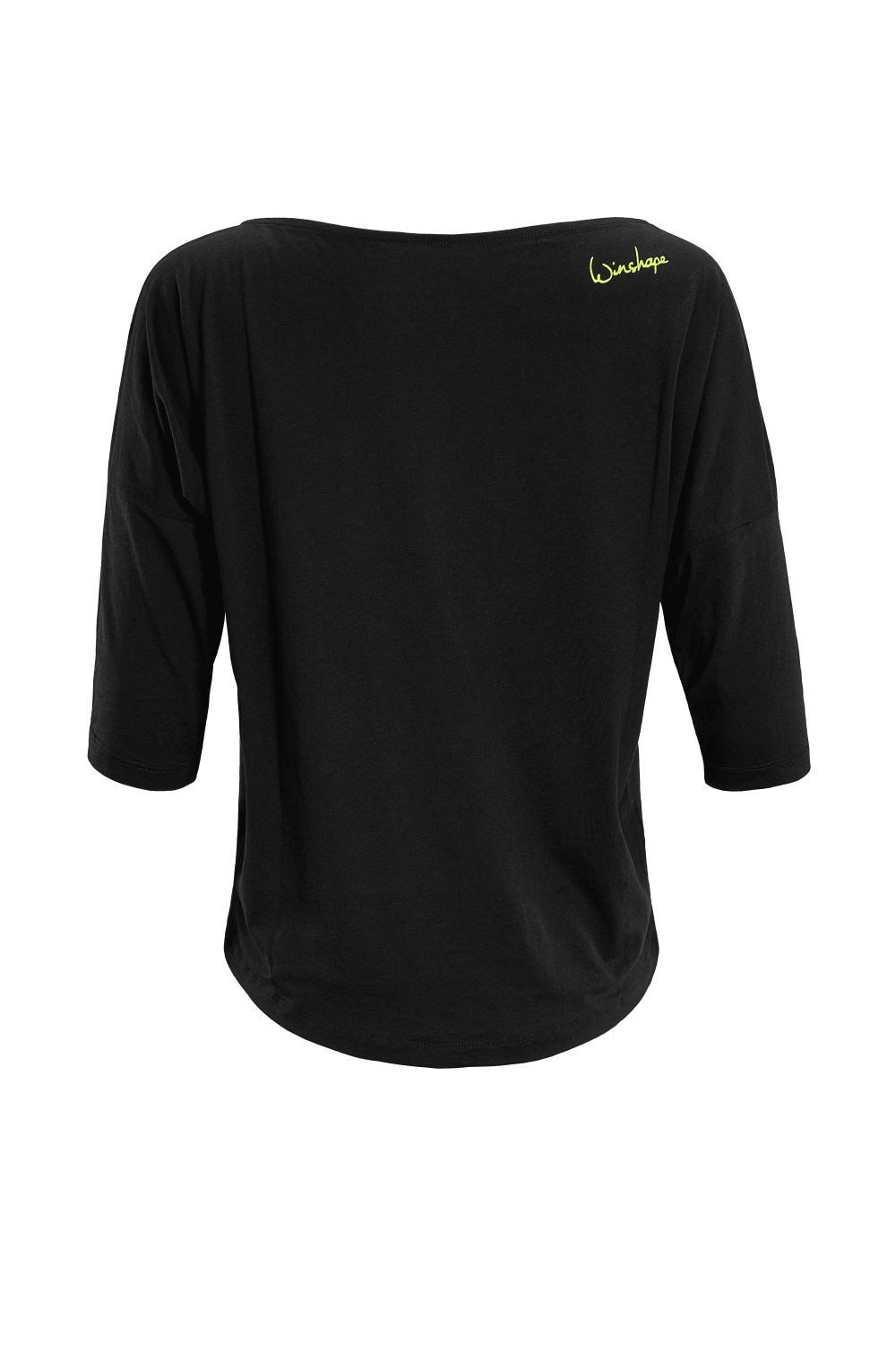 Winshape Shirt met 3/4-mouwen MCS001 ultralicht met neongele glitter-print