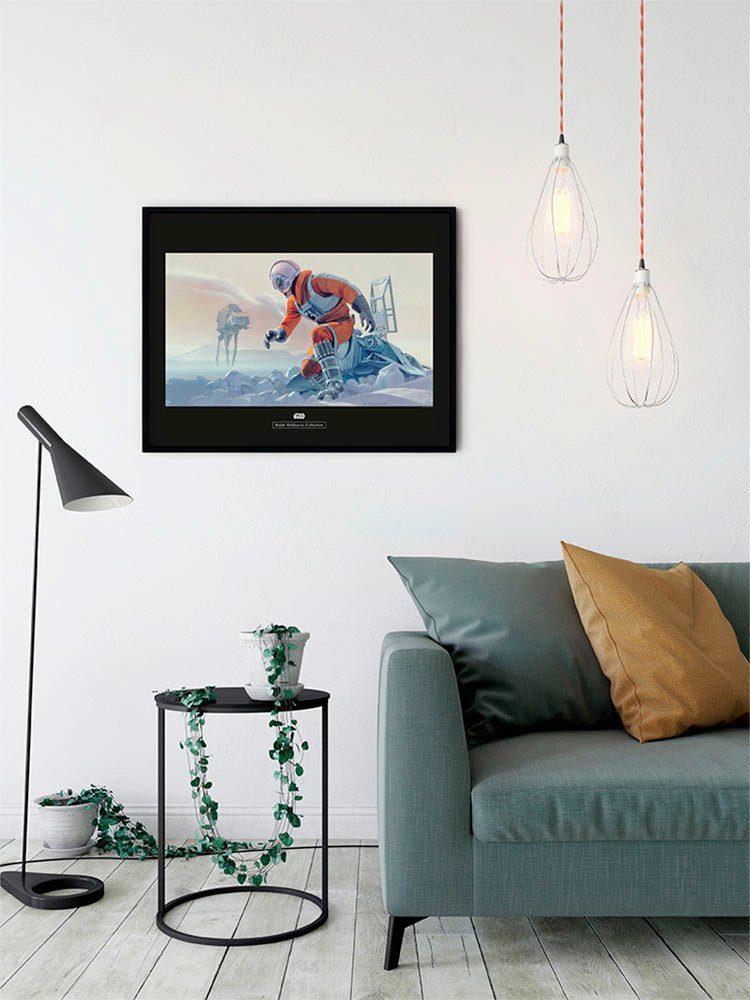 Komar Wanddecoratie Star Wars Classic RMQ Hoth Battle piloot Wanddecoratie voor de kinderkamer - zonder lijst (1 stuk)