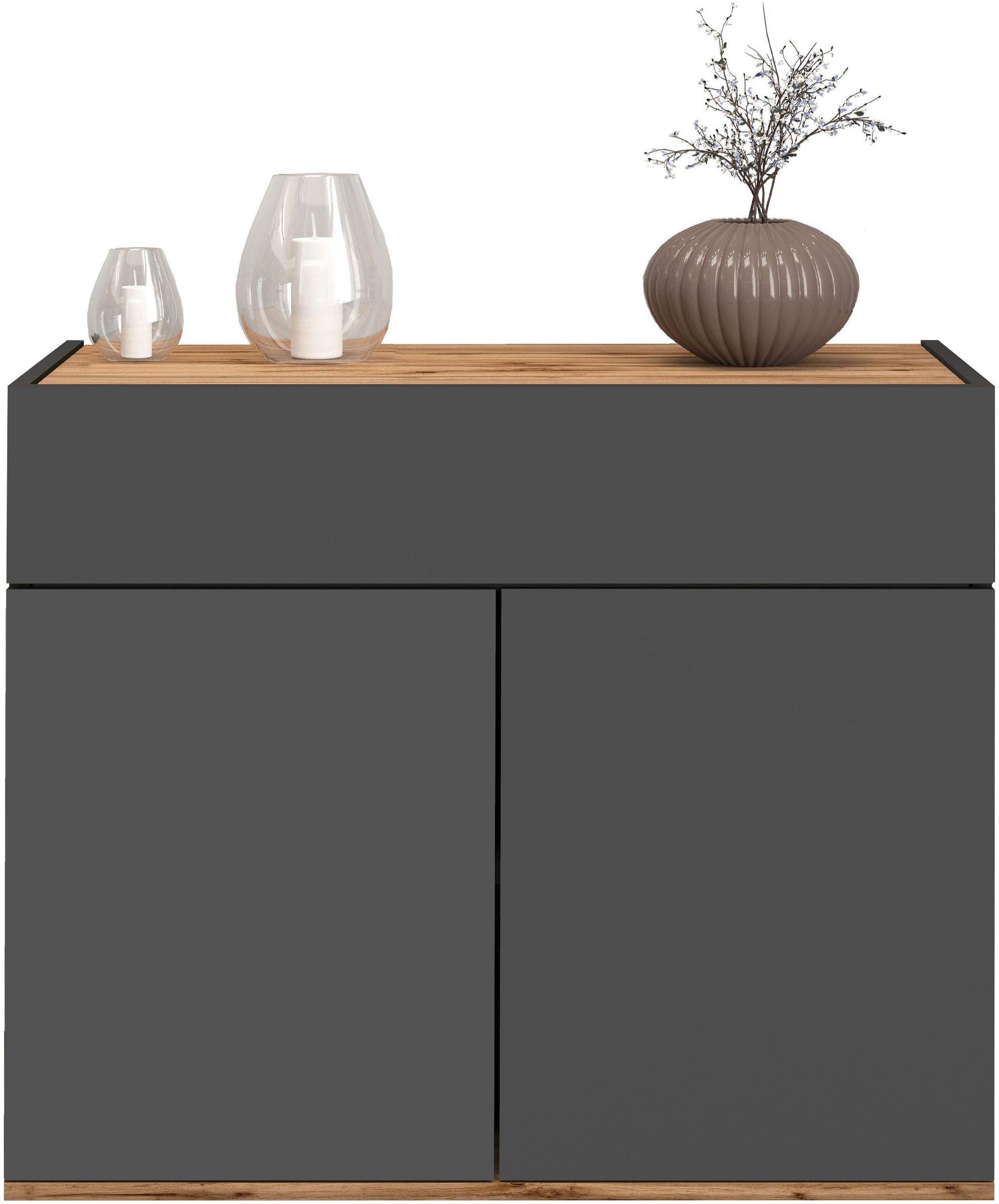 INOSIGN Dressoir Garda, Ladekast, Kast, Buffet 2 deuren, 1 lade, greeploos breedte 80,9 cm
