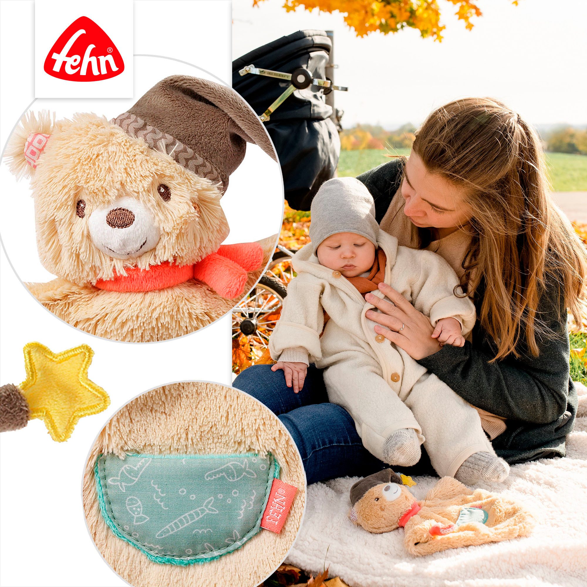 Fehn Knuffeldoek Bruno beer