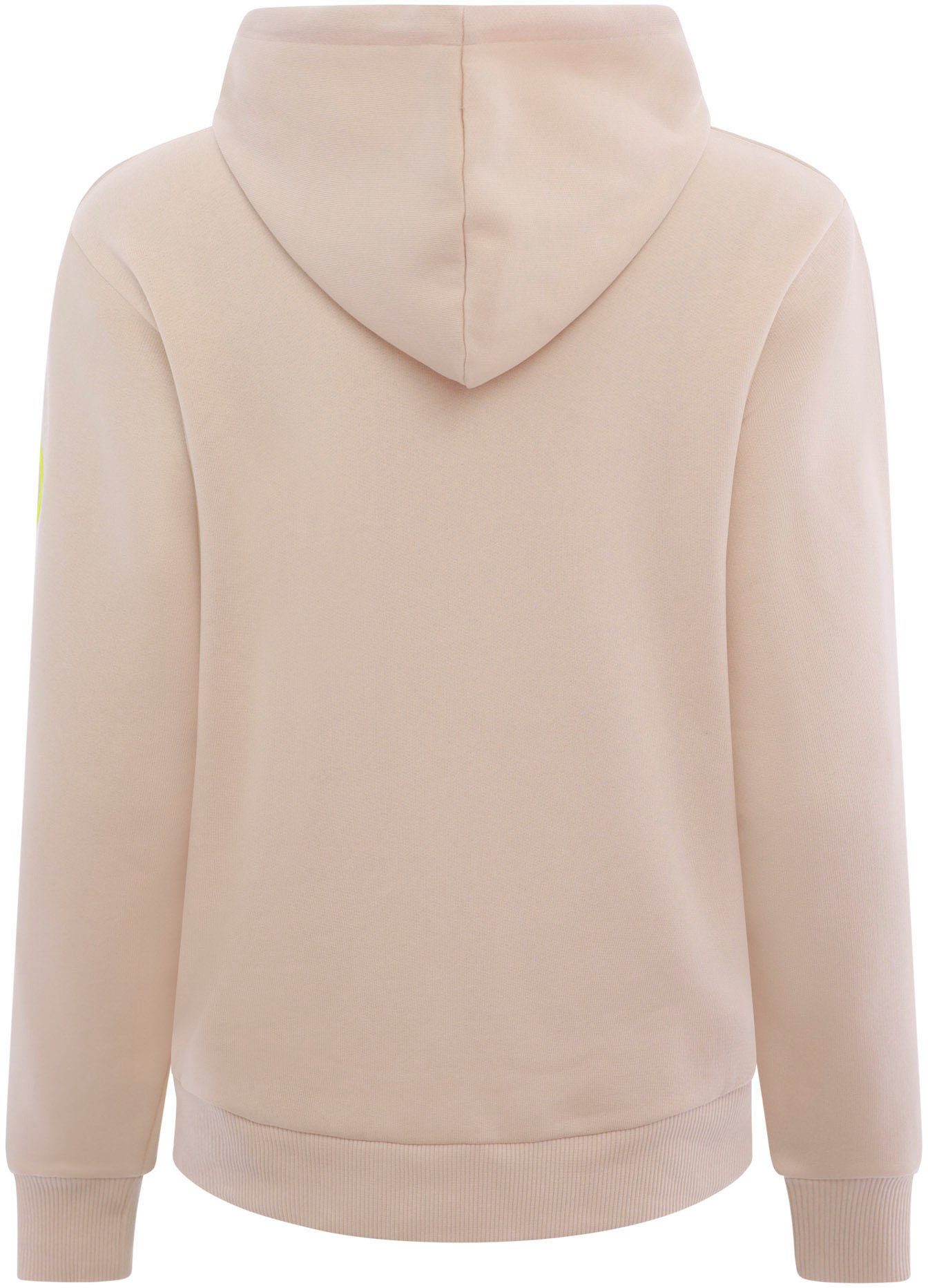 Zwillingsherz Sweatshirt met dubbele koorden en neonkleurige geborduurde details