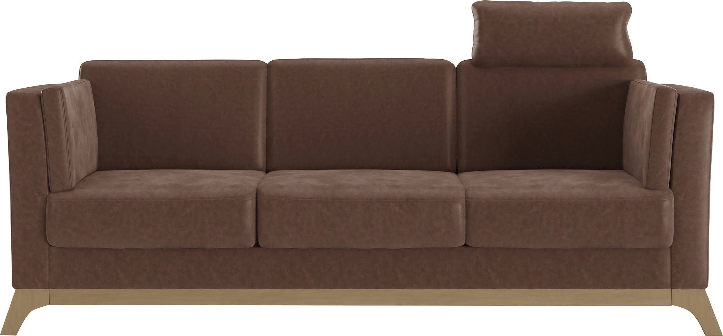 Home affaire 3-zitsbank Viva met houten frame van beukenhout