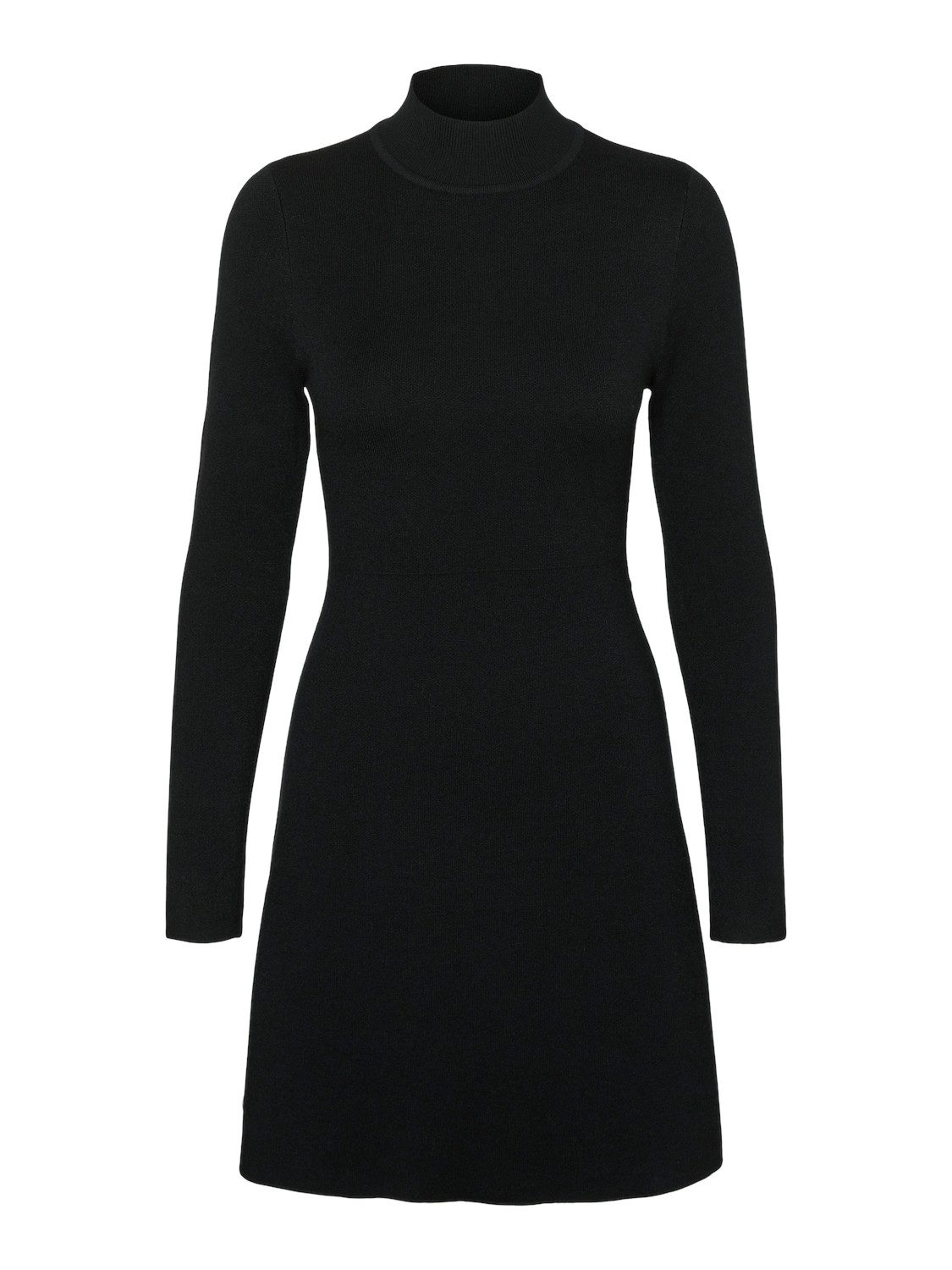 Vero Moda Gebreide jurk VMGOLD LS HIGHNECK SKATER SHORT DRESS GA