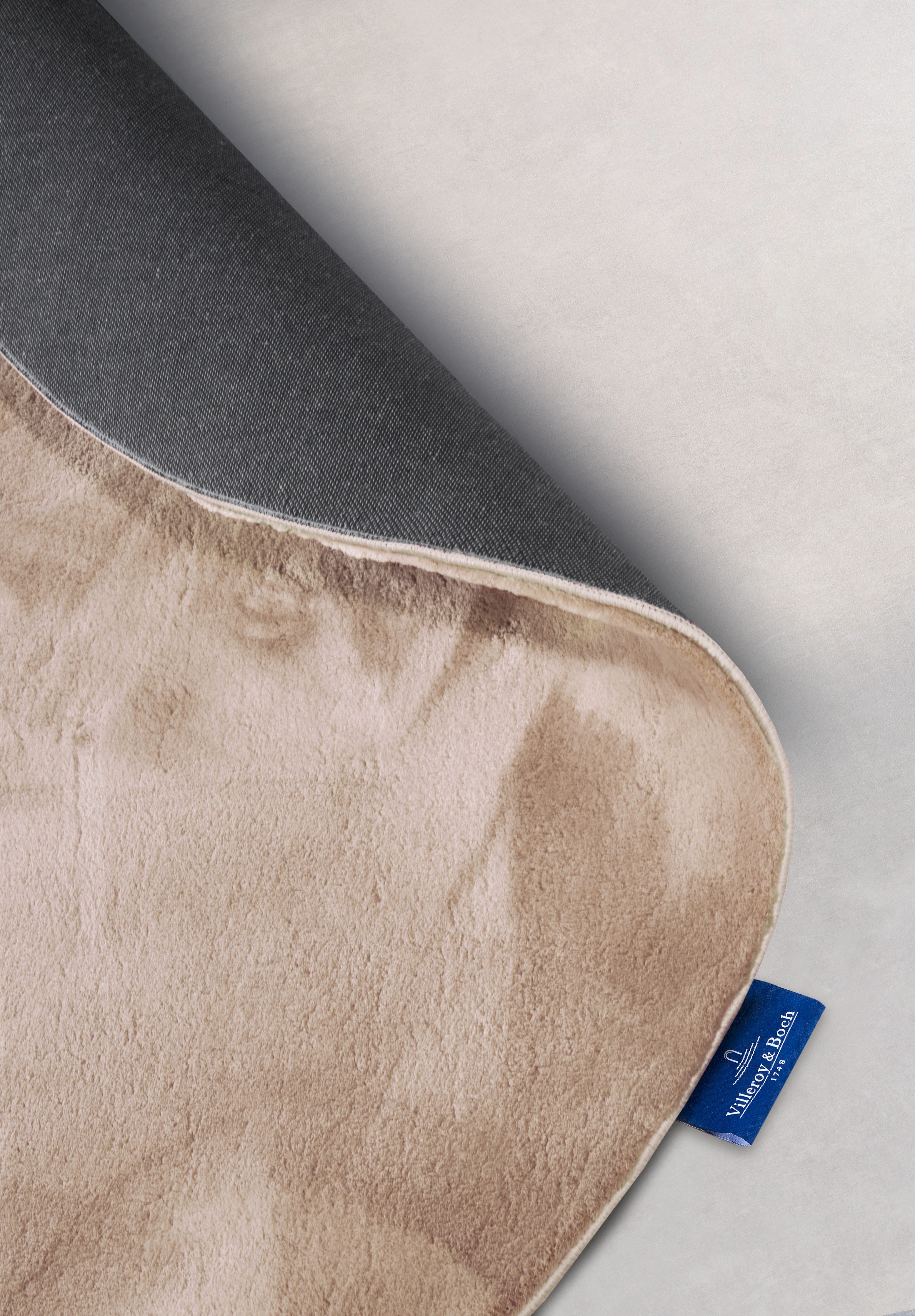 Villeroy & Boch Vloerkleed Leon Lange pool, shaggy, effen, pluizig, zacht, glanzend, modern, effen