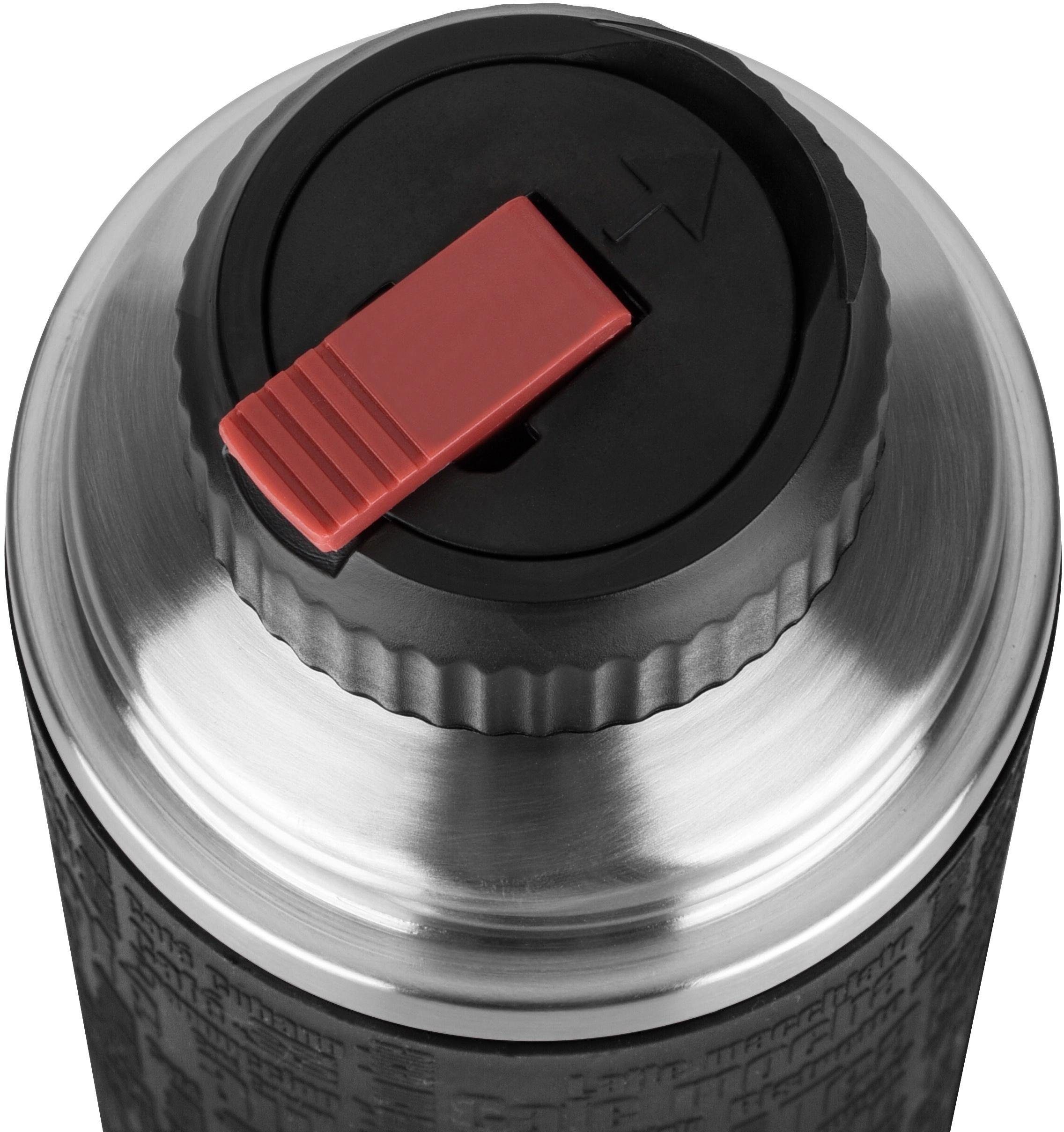 Emsa Thermofles Senator Class 1,0 l, roestvrij staal/siliconen manchet, 100% lekvrij