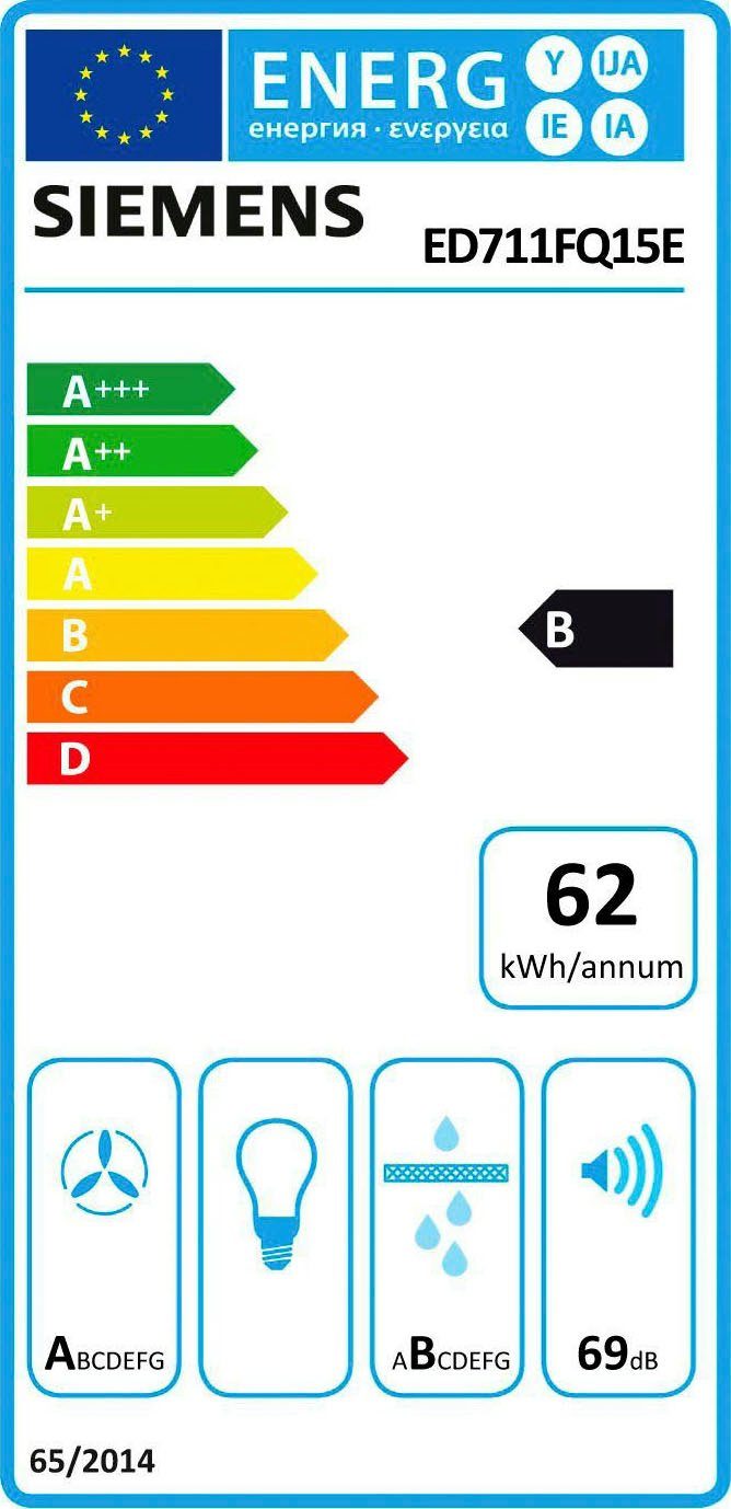 SIEMENS Kookplaat met afzuigkap ED711FGA7 (set)
