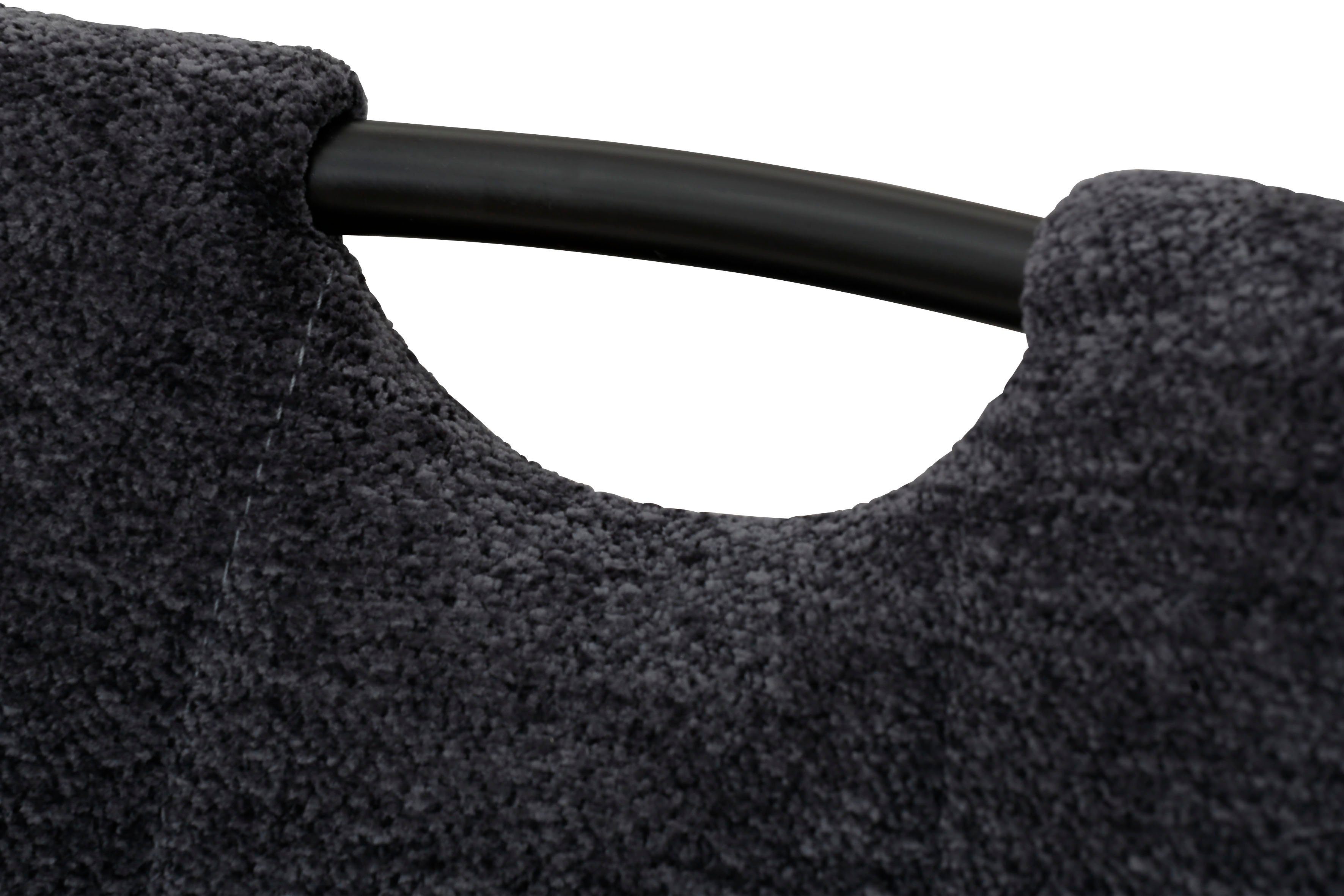 HELA Vrijdragende stoel LEONA eetkamerstoel Keukenstoel, voor de eettafel, in teddy-look (set)