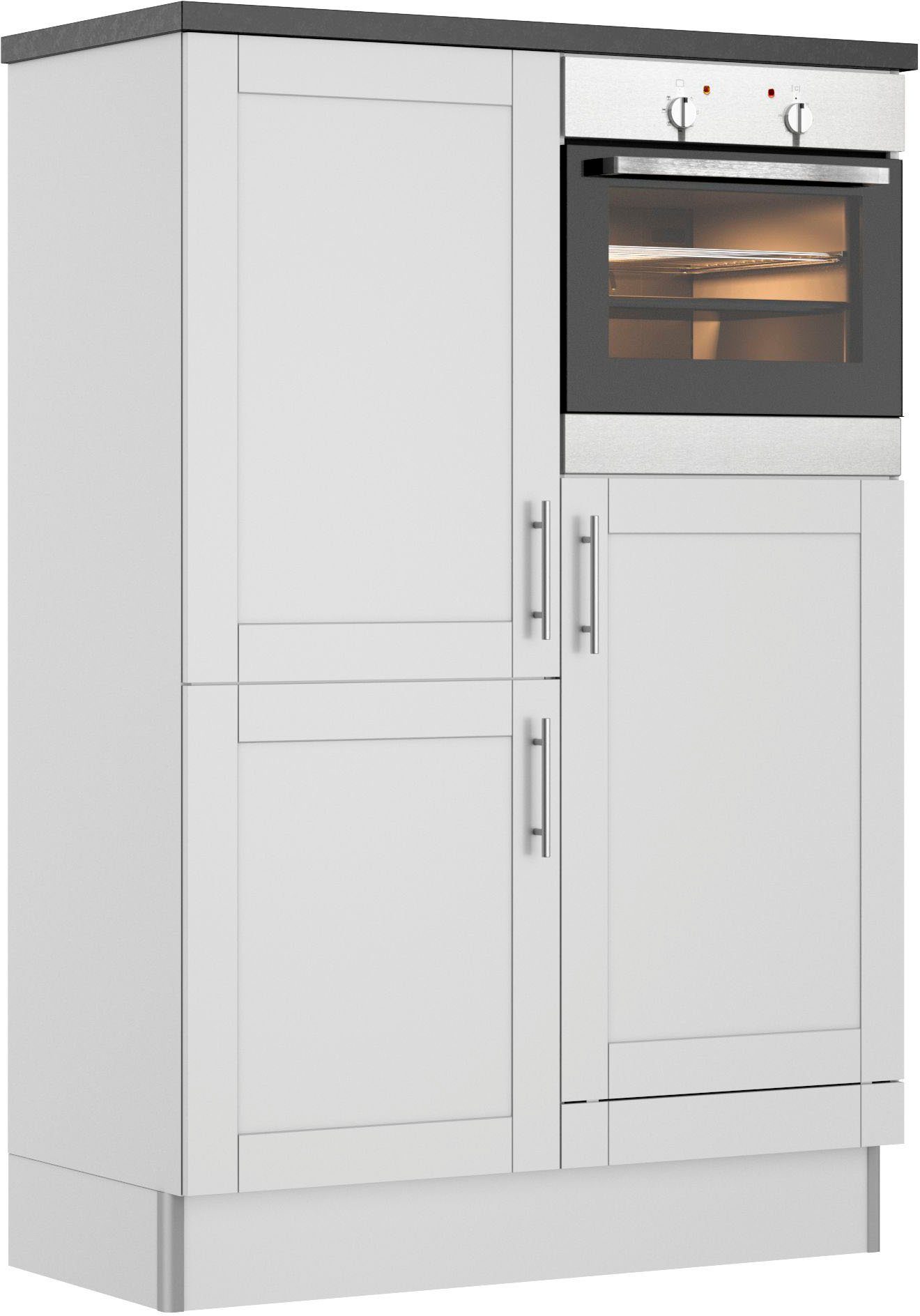Kochstation Keuken KS-Ahus, Hoge kastmodule Breedte 120 cm, optioneel met elektrische apparaten, softclose functie
