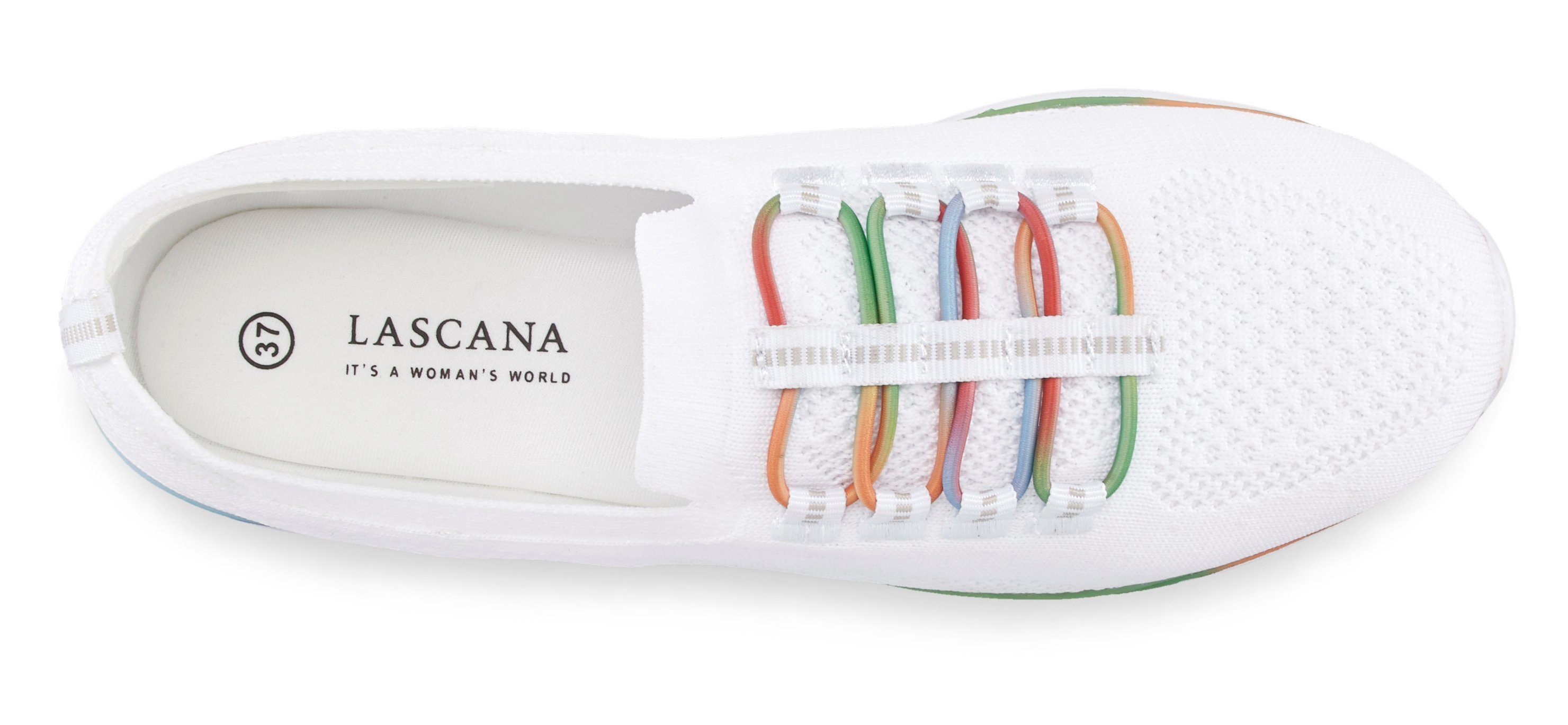 Lascana Sneakers Slippers, lage schoenen, om in te schieten, licht meshmateriaal VEGAN