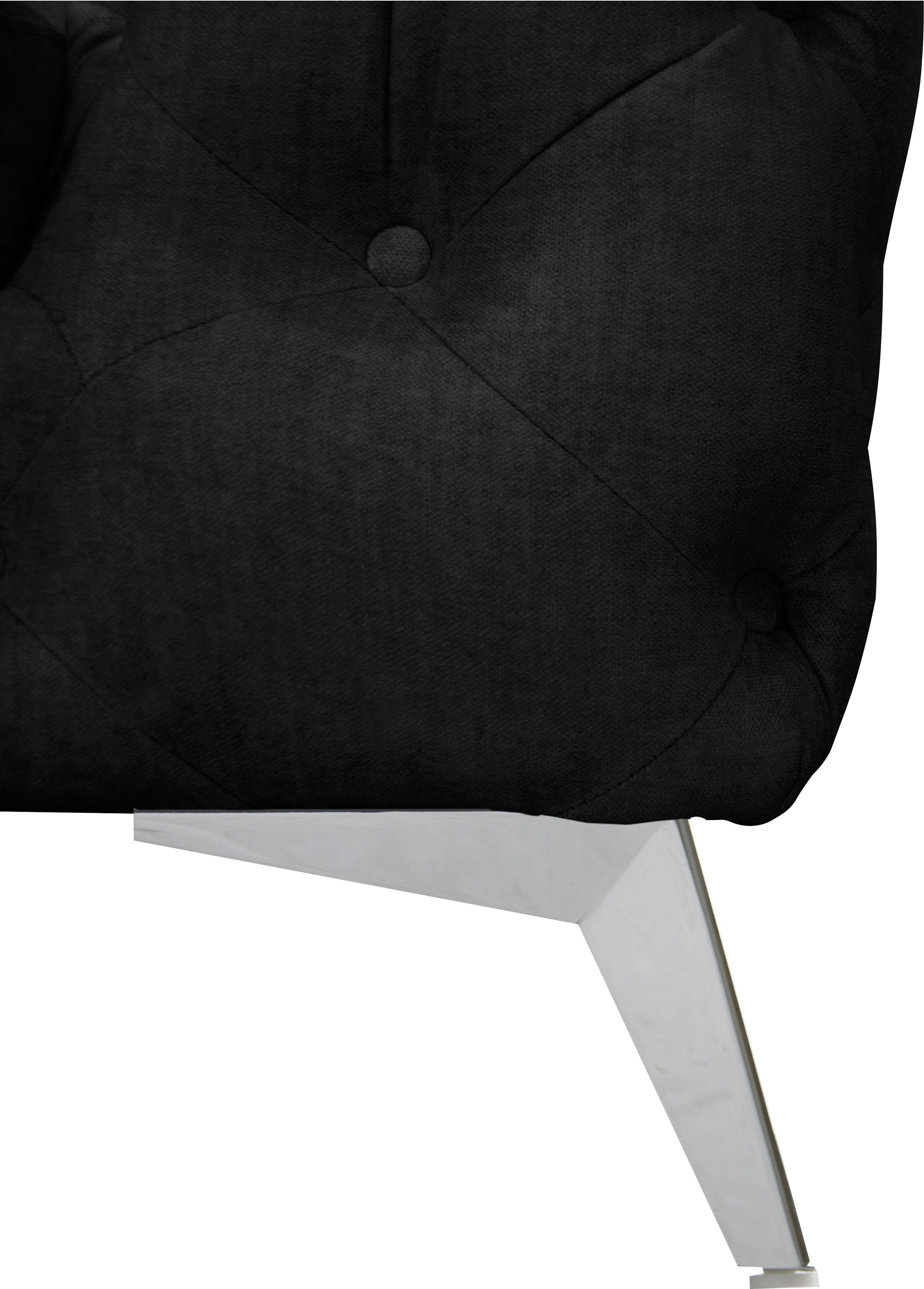 Leonique Chesterfield-fauteuil Glynis Fauteuil luxueuze capitonnage, moderne chesterfield look, kleur van de poten ter keuze