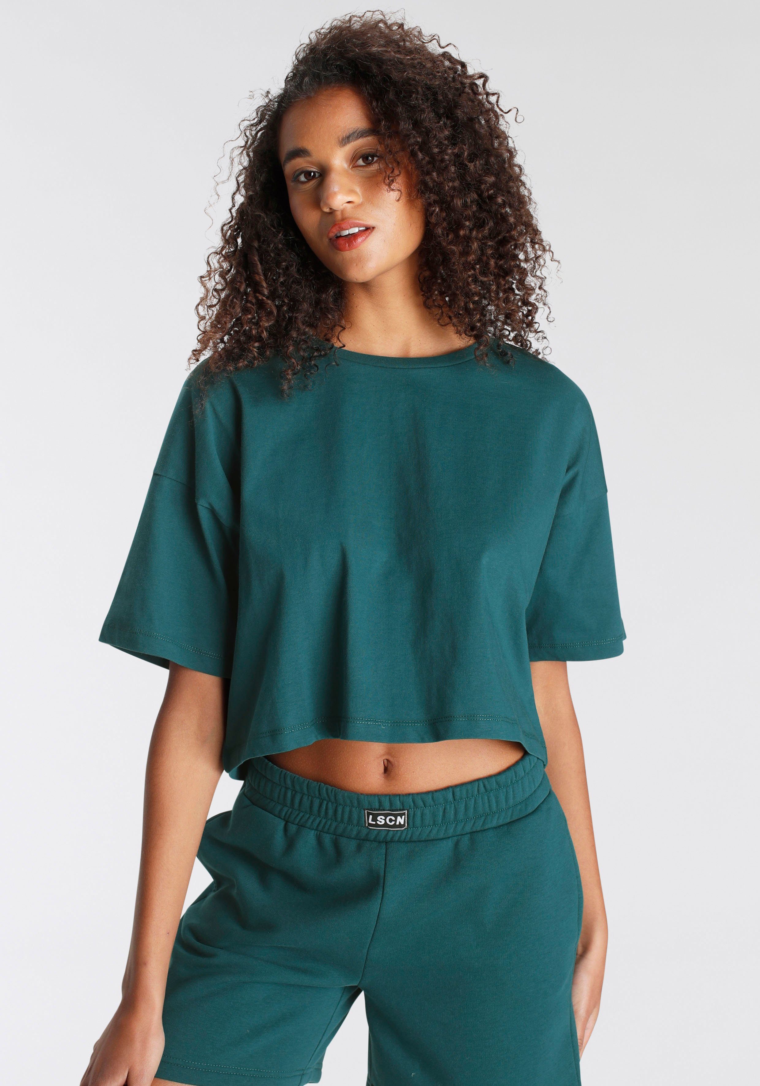 Lascana Oversized shirt met tekst op de rug