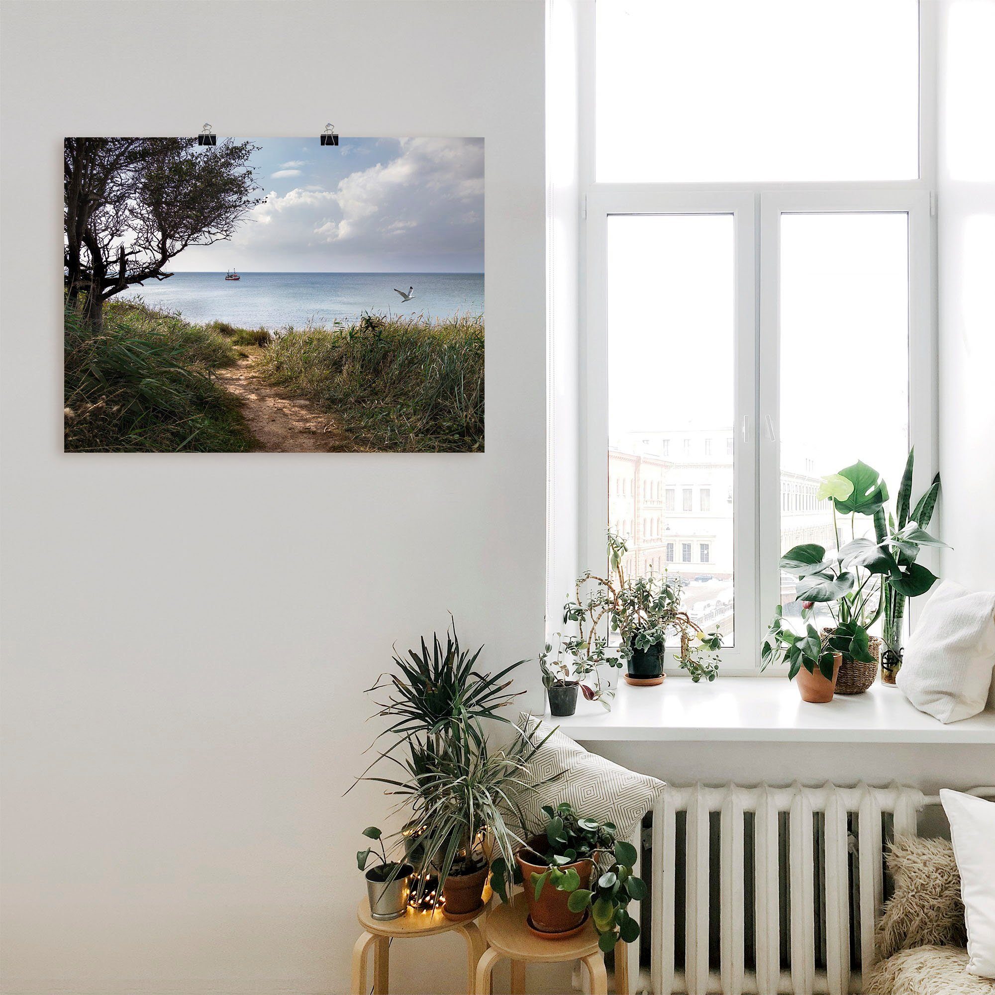 Artland Artprint Wegen naar de zee.... als artprint op linnen, poster in verschillende formaten maten