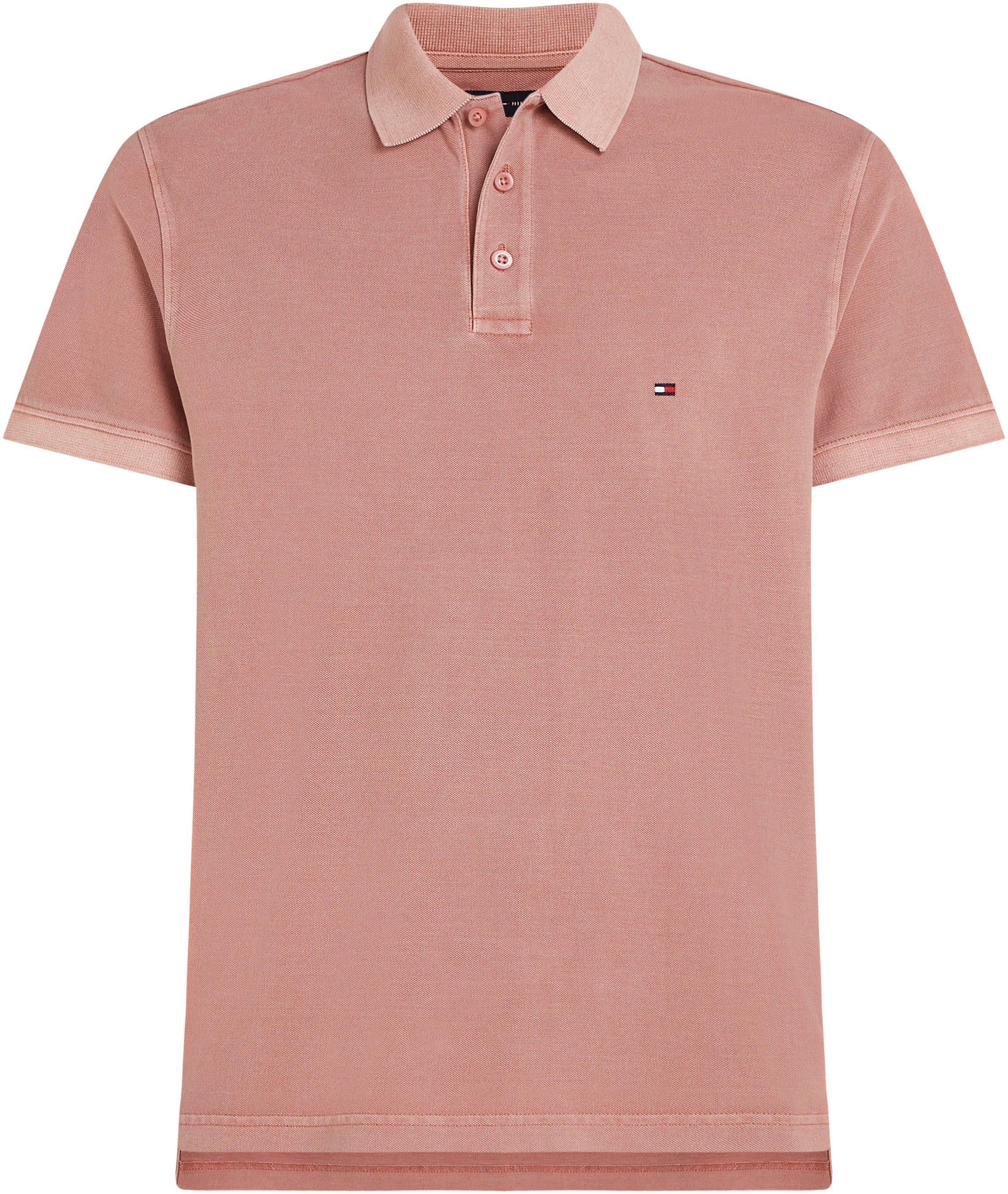 Tommy Hilfiger Poloshirt GARMENT DYE REG POLO licht gewassen uitstraling