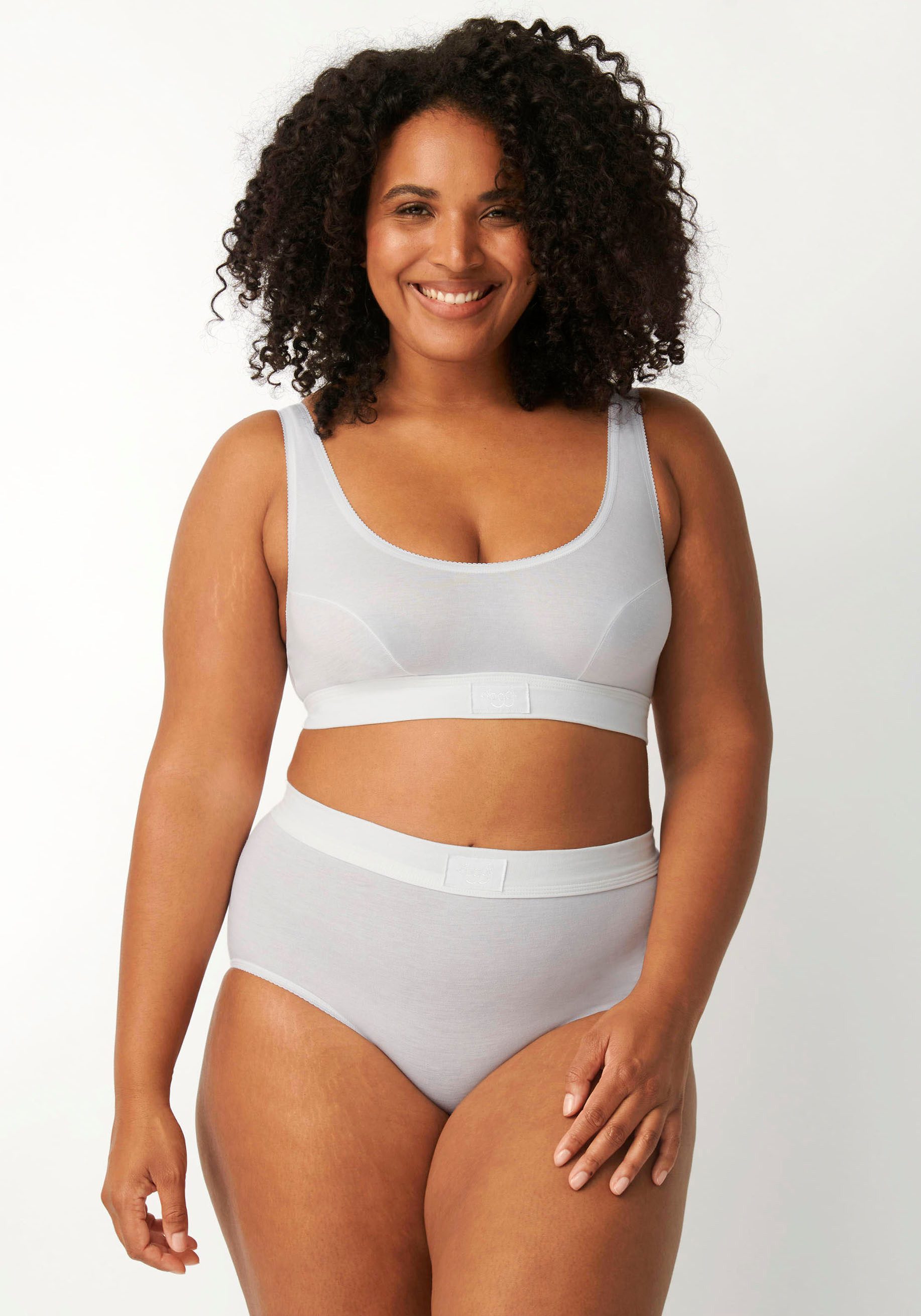 Sloggi Maxislip Double comfort Katoenmix, elastisch, zacht, sportieve look, ademend (2 stuks, Set van 2)