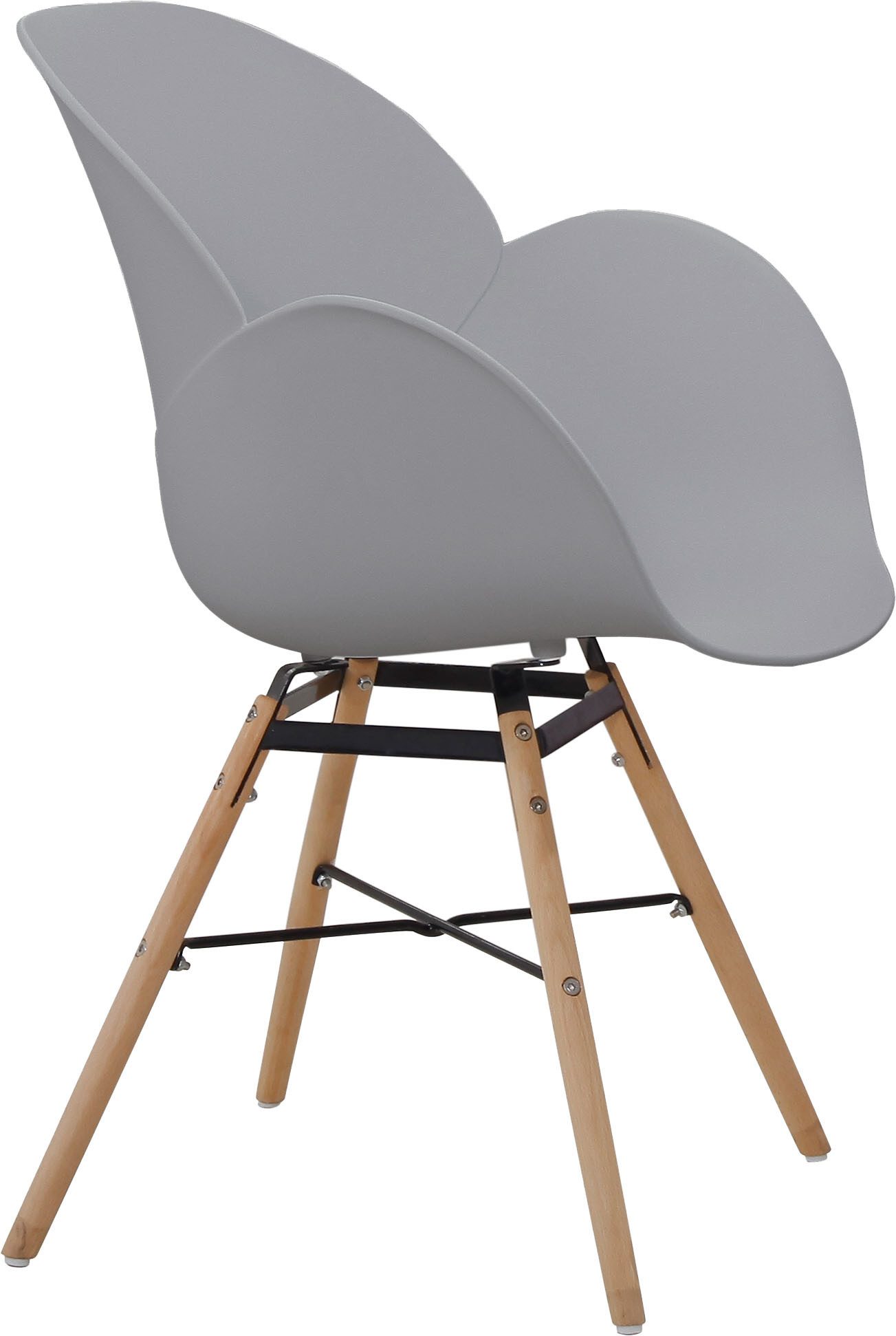 Kayoom Stoel met 4 poten Stoel Amalia 110 2-delige set, praktisch set, comfortabele kunststofstoel (set, 2 stuks)