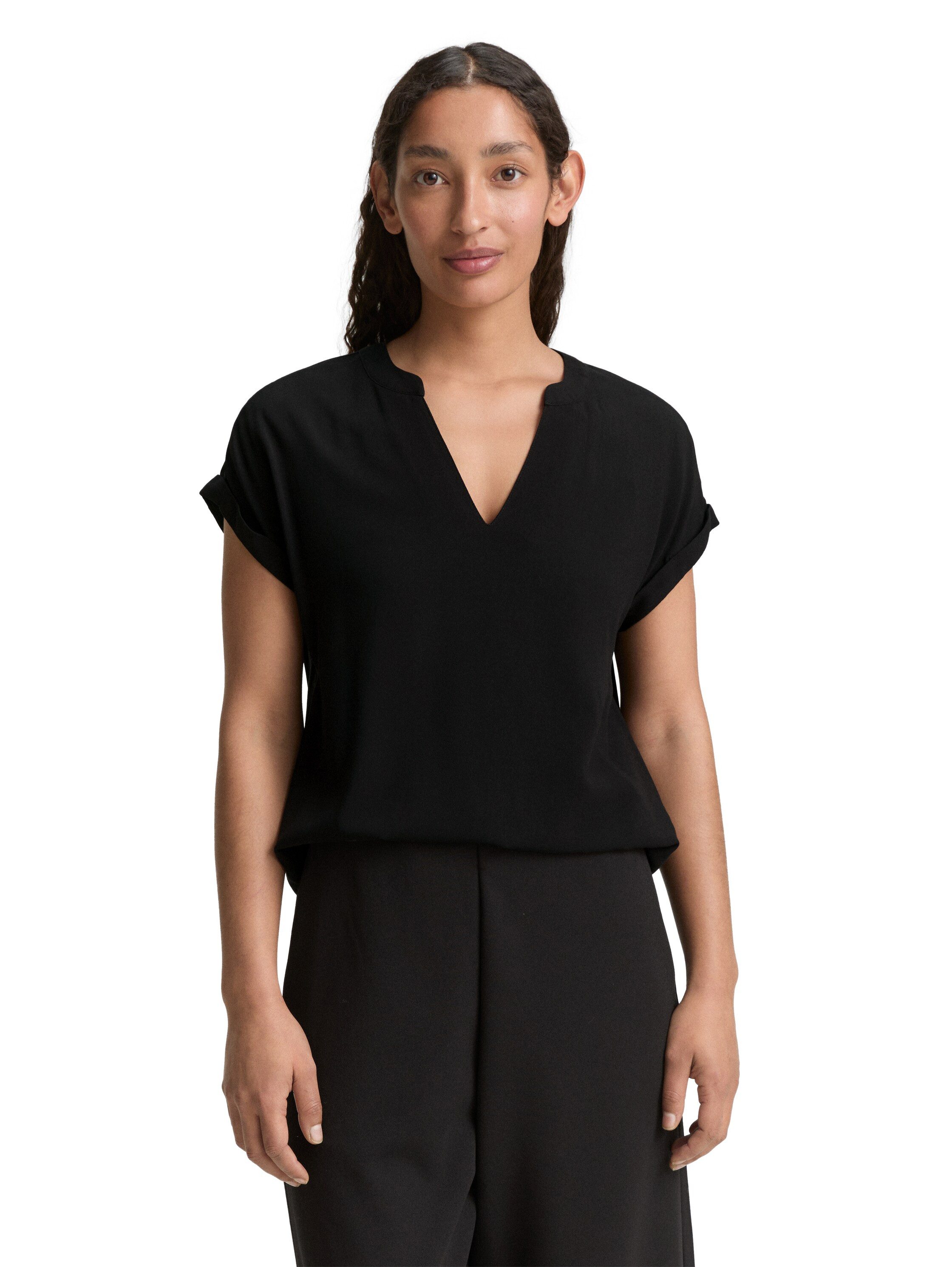 Tom Tailor Blouse met korte mouwen in loose fit