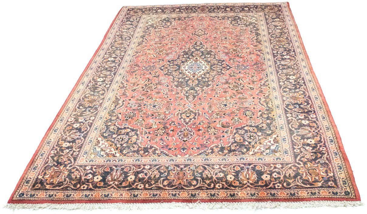 morgenland Wollen kleed Keshan medaillon ruggine 224 x 139 cm Uniek exemplaar met certificaat