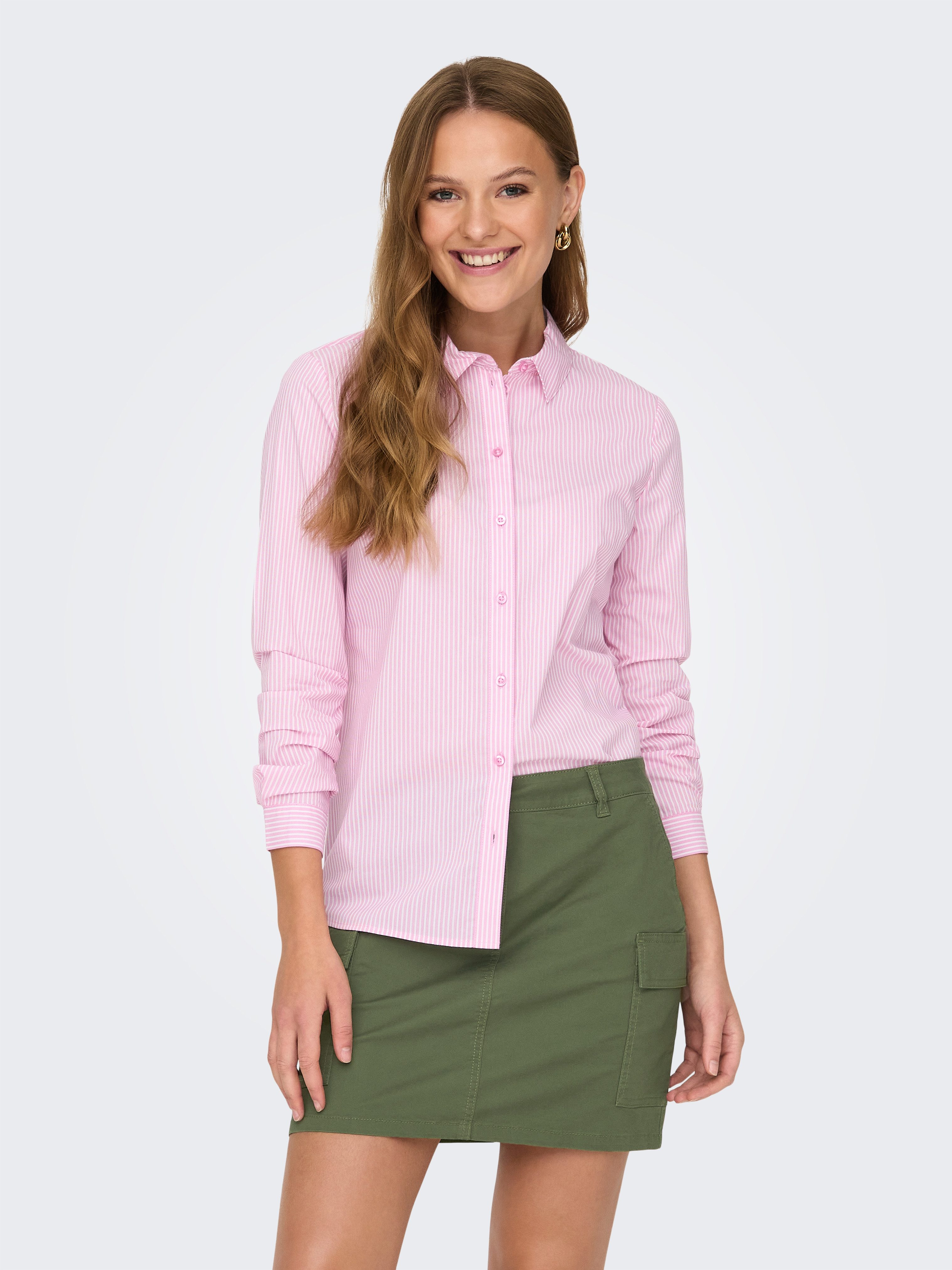JDY Overhemdblouse JDYMIO L/S SHIRT WVN NOOS dames dames overhemden maat 36 roze