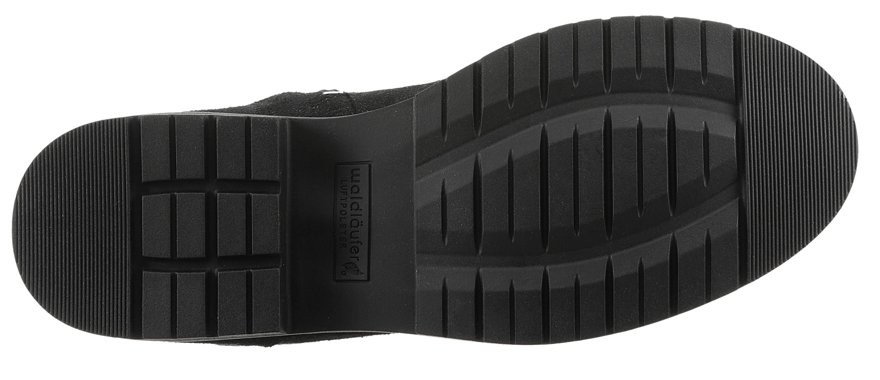 Waldläufer Veterlaarsjes G-RAVINA Veterboots, blokhak, in bloemmotief, comfortwijdte G (=wijd)