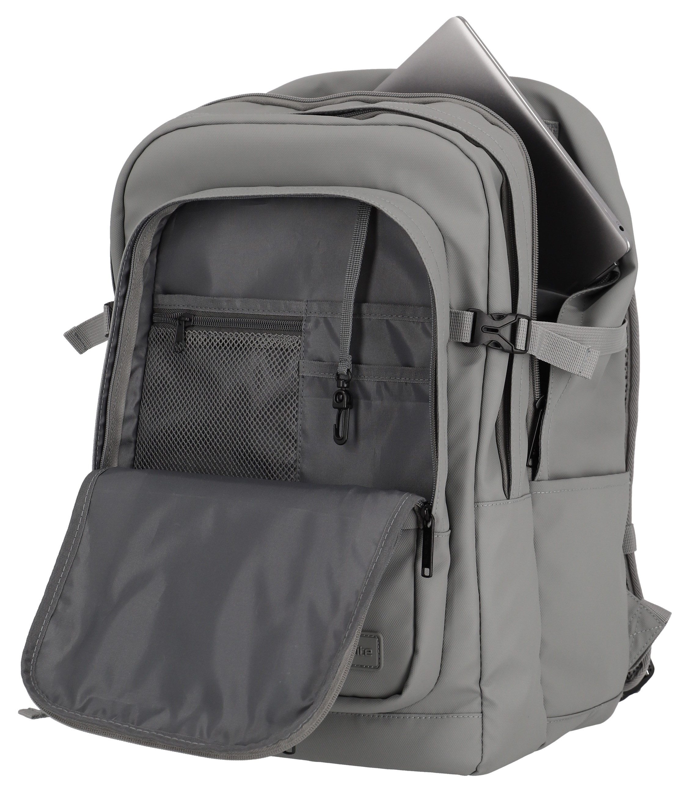 travelite Vrijetijdsrugzak BASICS rugzak zeildoek Schoolrugzak werkrugzak reiserugzak met 15 6 inch laptopvak