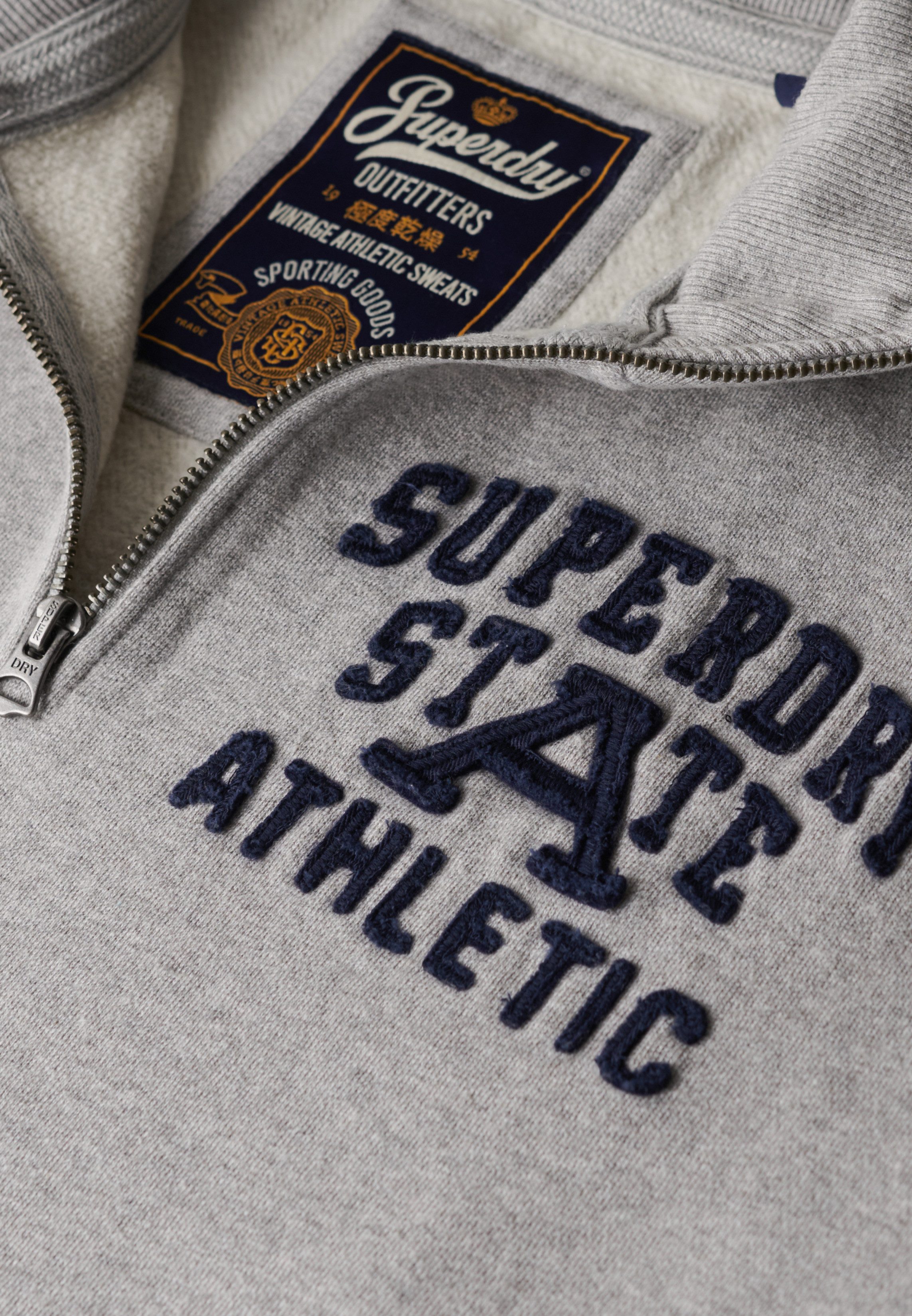 Superdry Sweatshirt VINTAGE ATHLETIC ZIP HENLEY