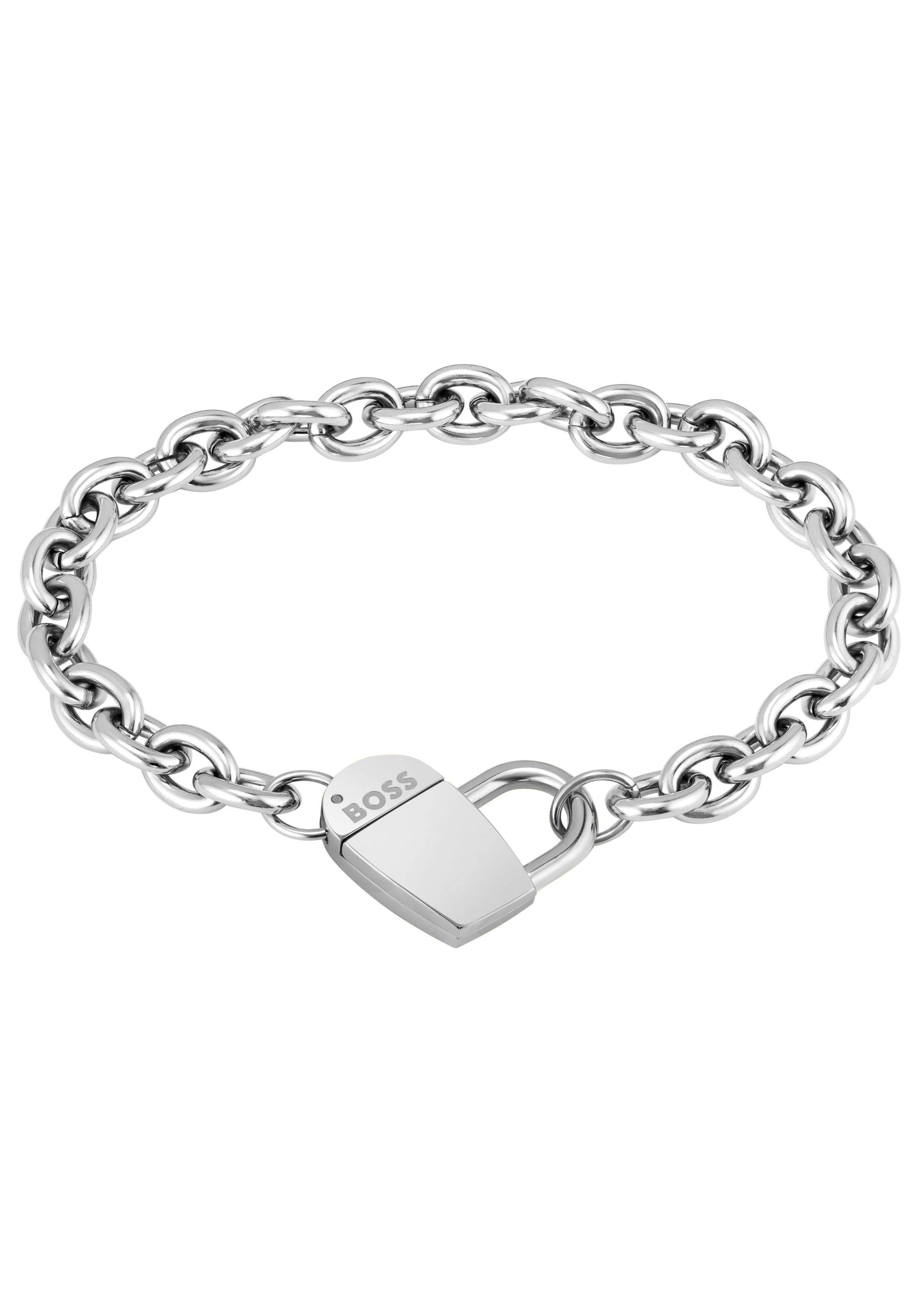 NU 20% KORTING: Boss Edelstalen armband