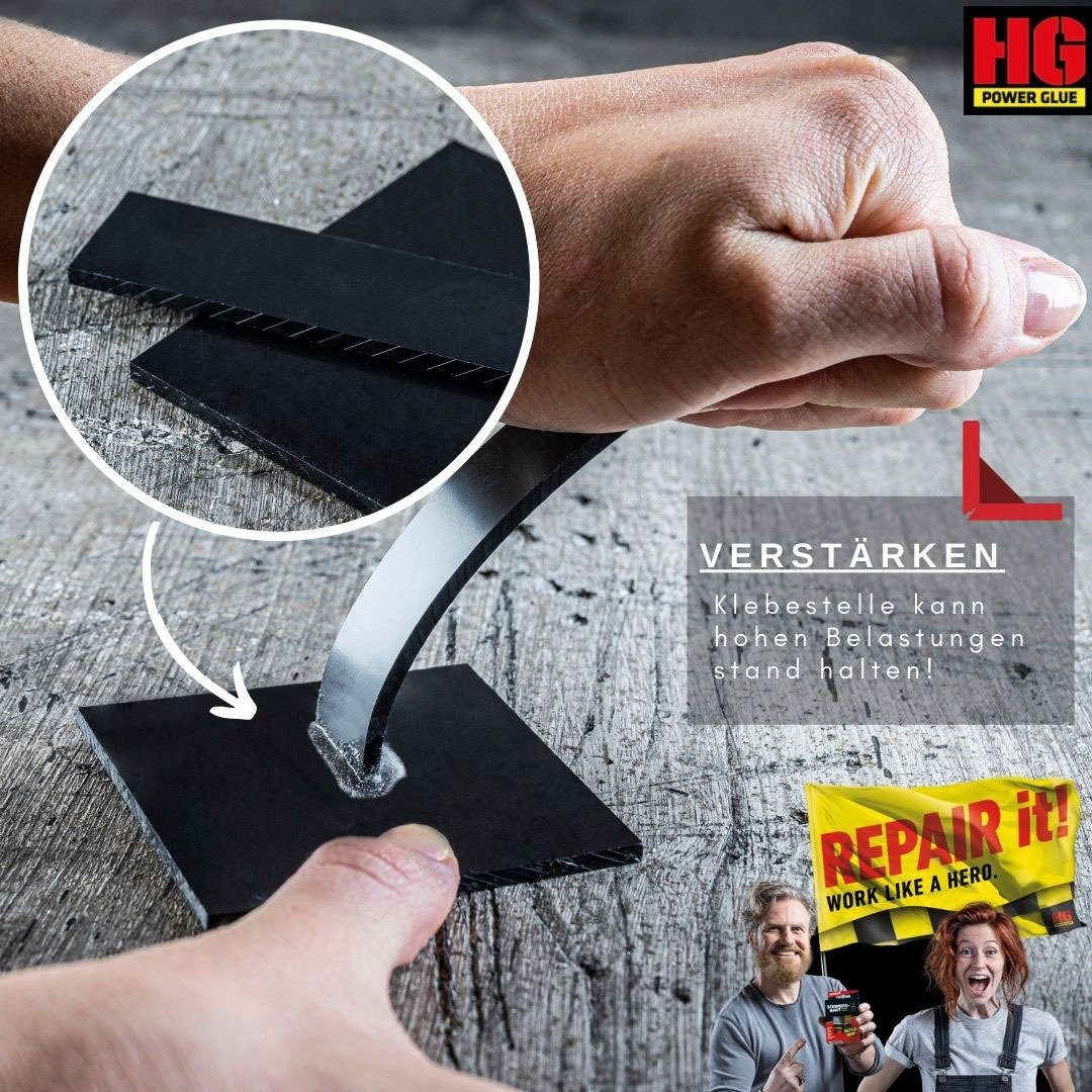 HG Lijm PowerGlue Professionele XXL-koffer, de lasnaad uit de fles
